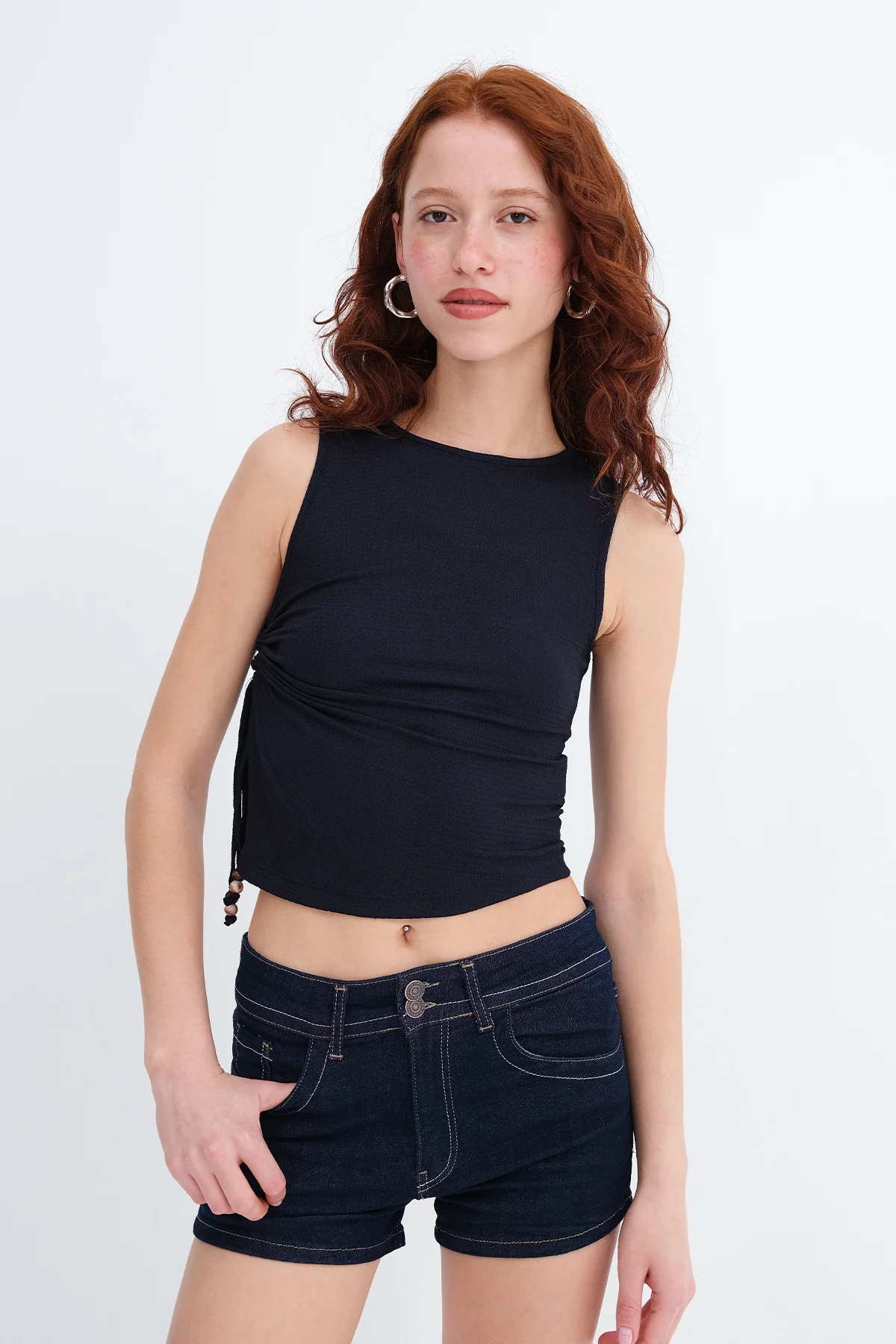 Adjustable Gathered Blouse - Image 8