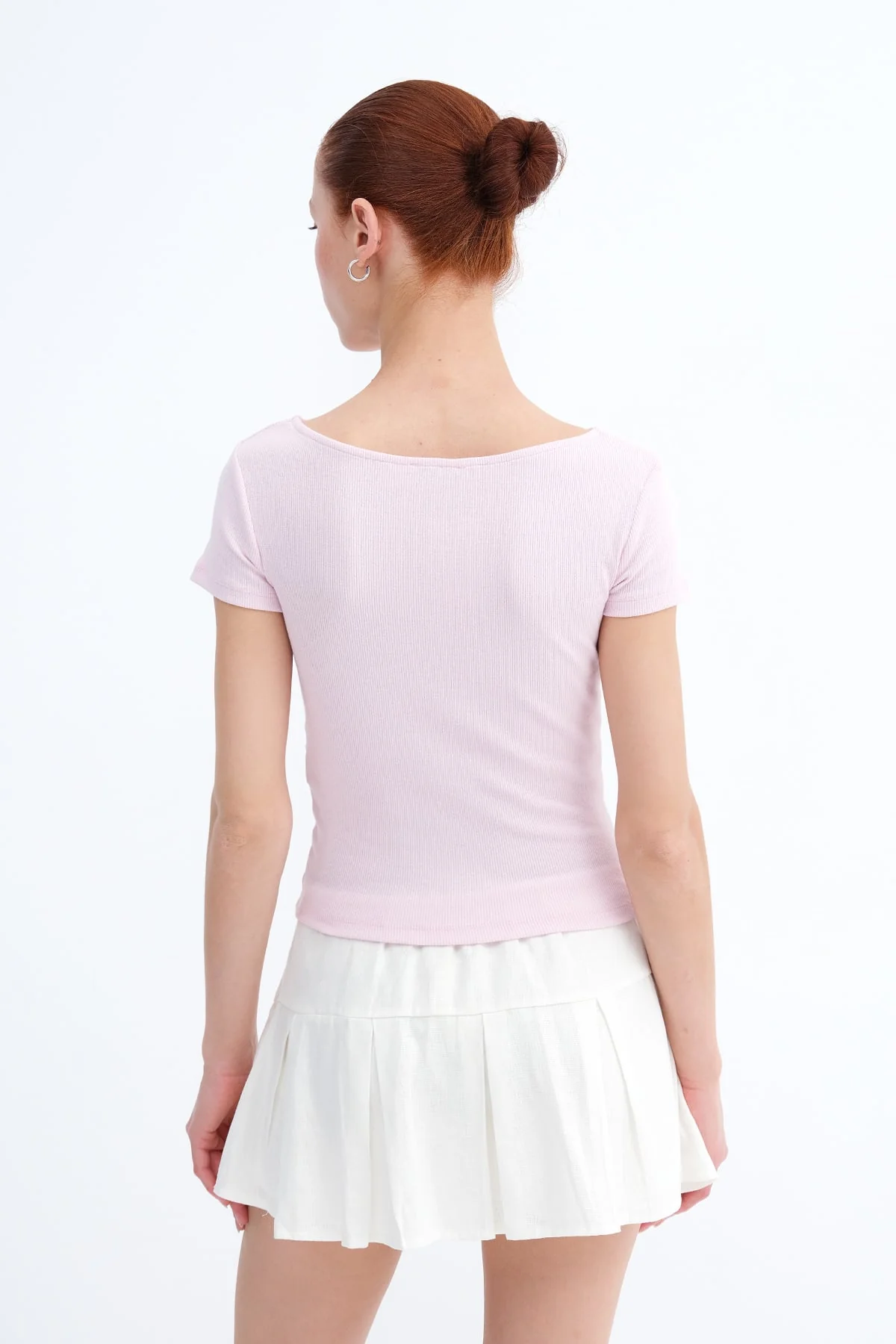 Basic Ribbed T-shirt - Image 11