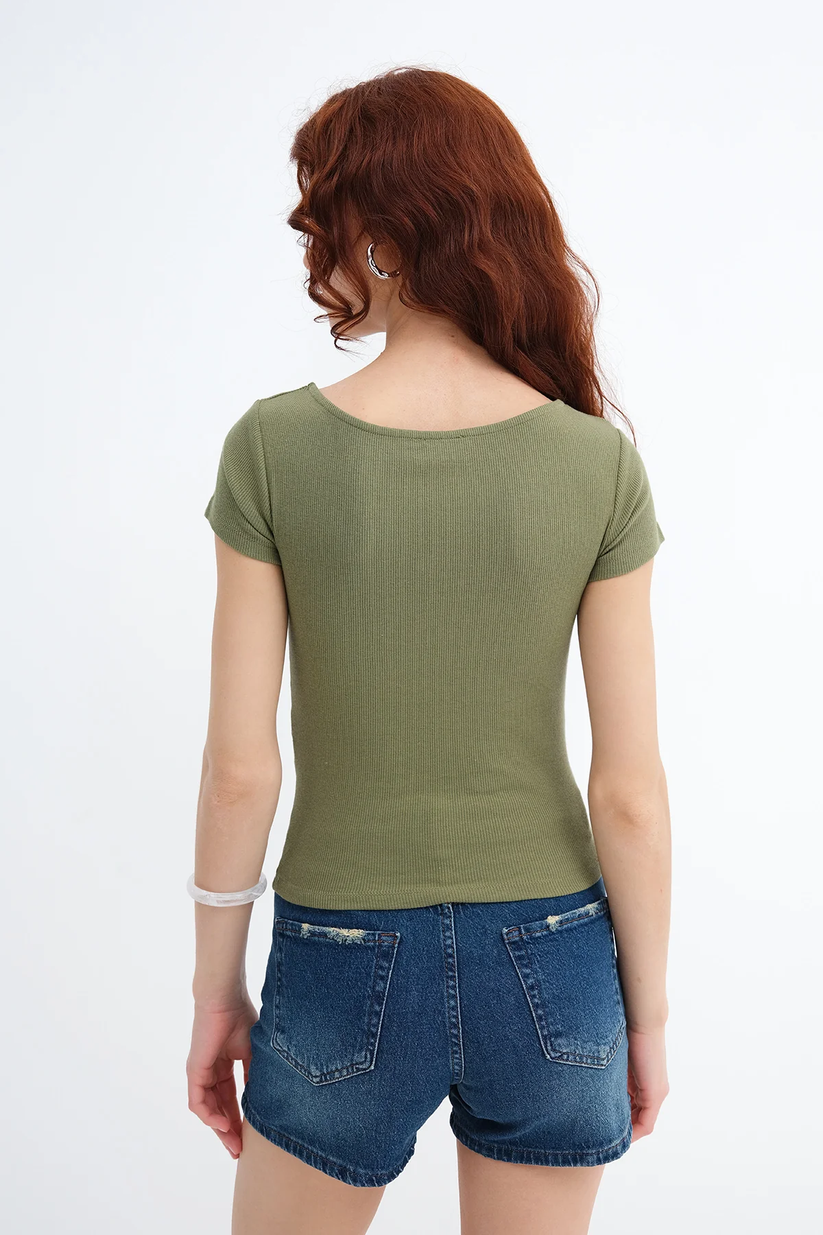 Basic Ribbed T-shirt - Image 17