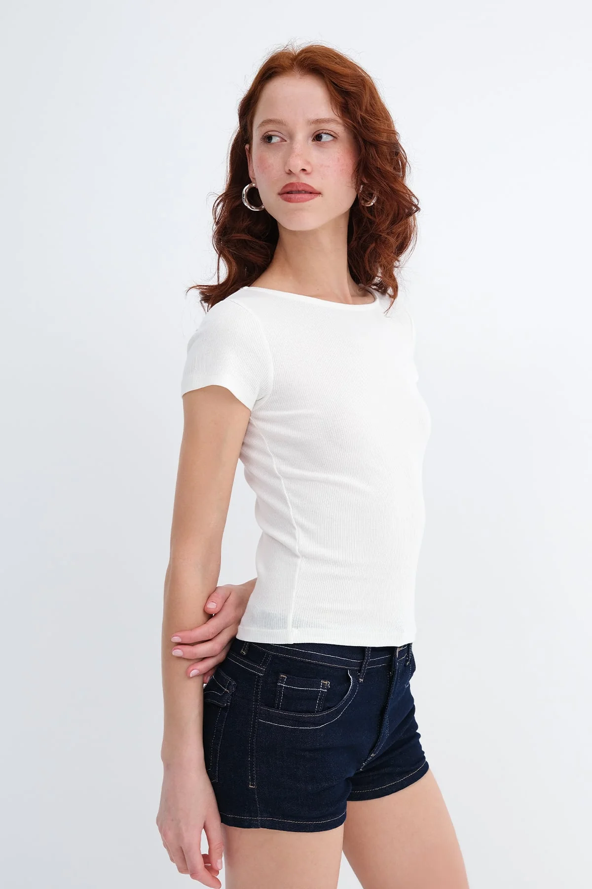 Basic Ribbed T-shirt - Image 21