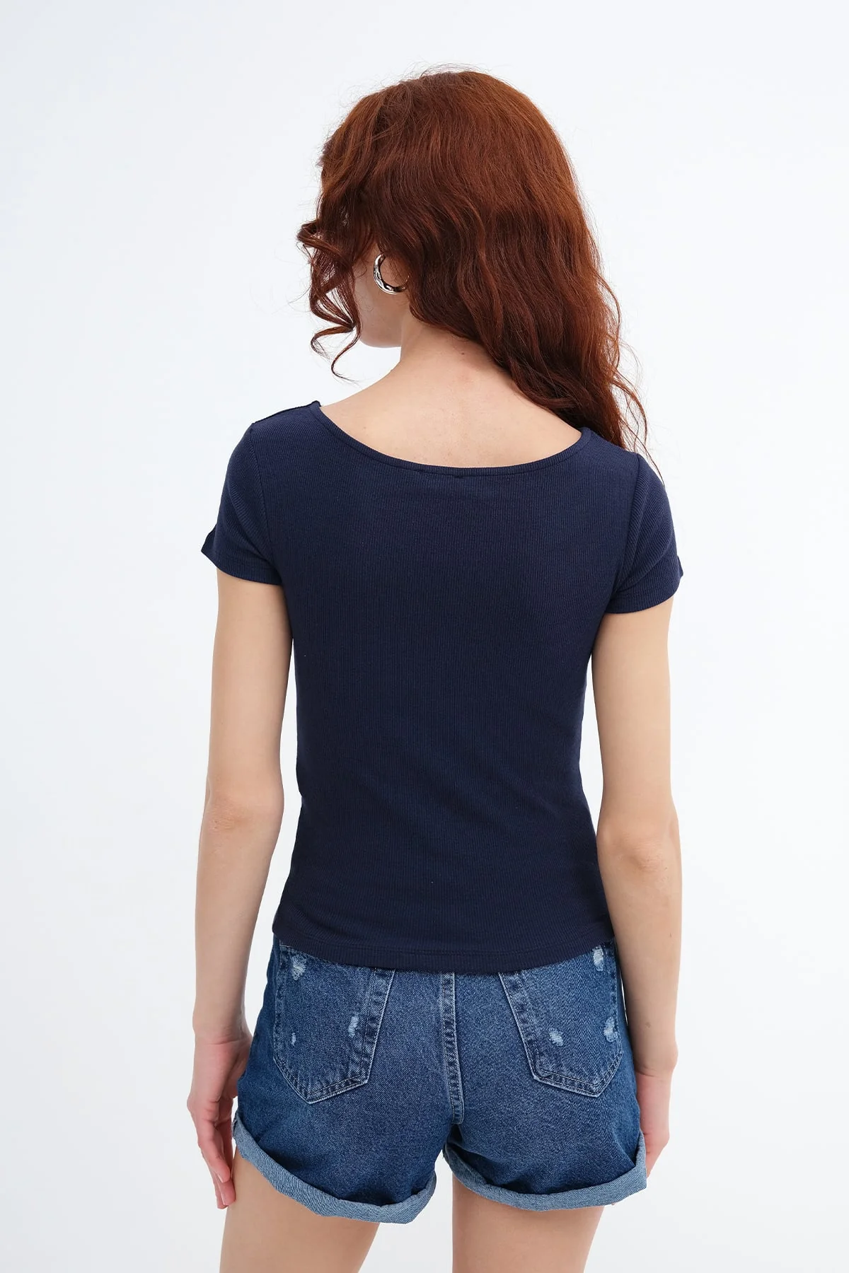 Basic Ribbed T-shirt - Image 29