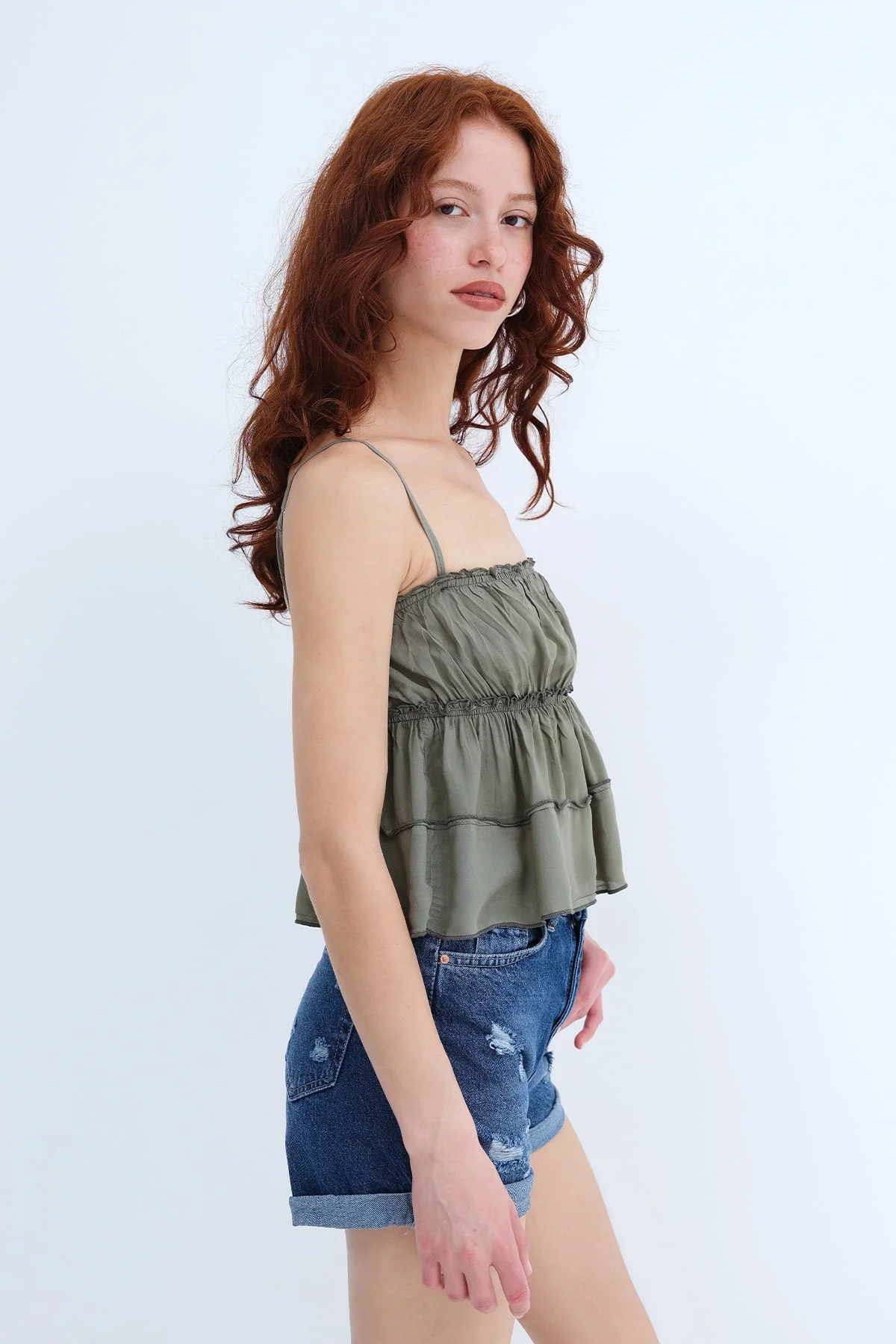 Blouse with Gathered Detail - Image 7