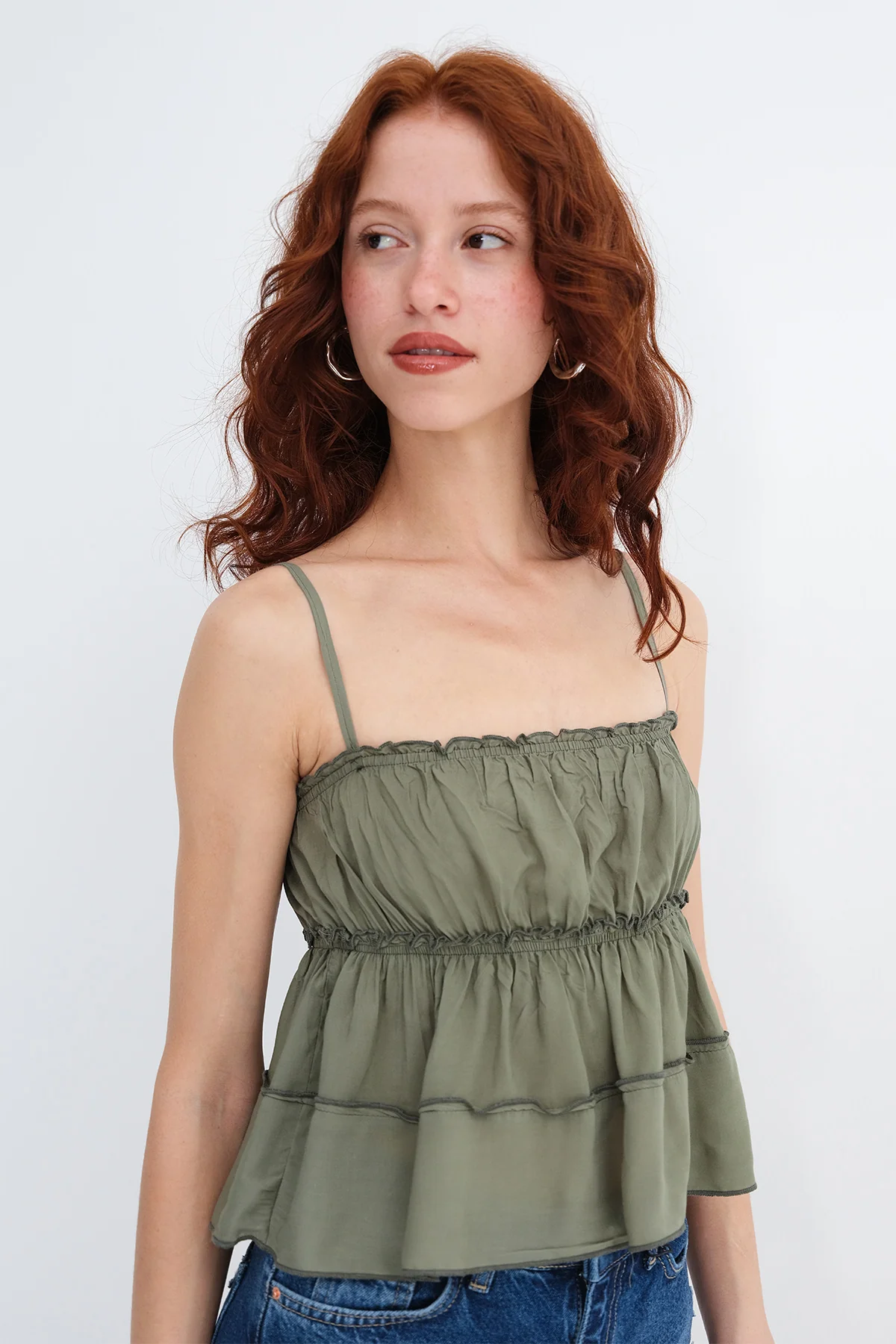 Blouse with Gathered Detail - Image 9