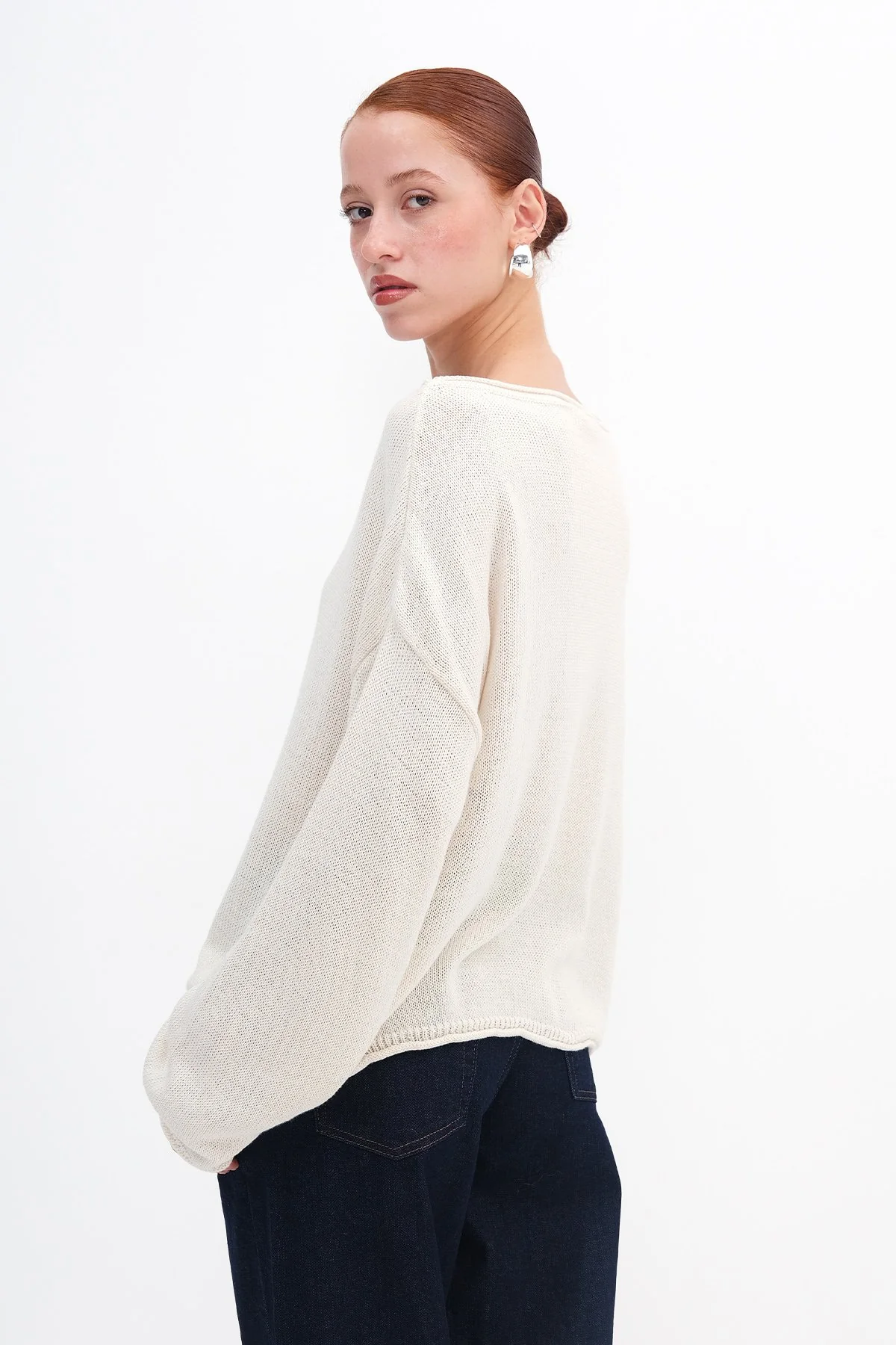 Boat Neck Knitwear Sweater - Image 73