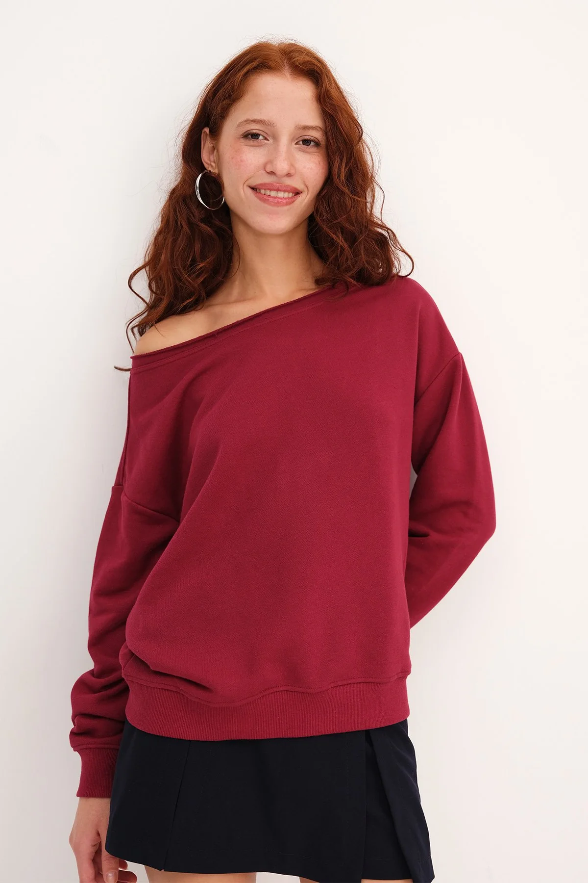 Boat Neck Sweatshirt - Image 31