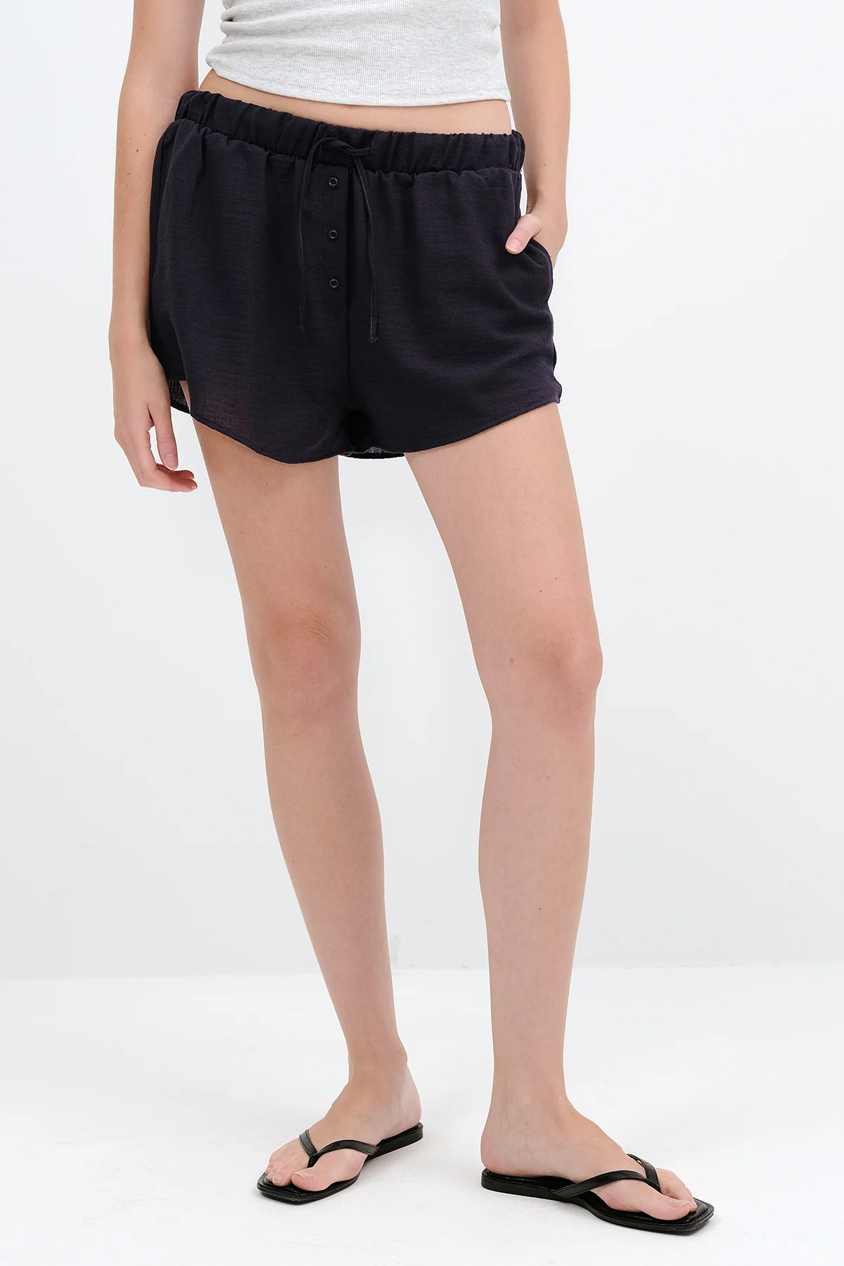 Button Detail Shorts - Image 10