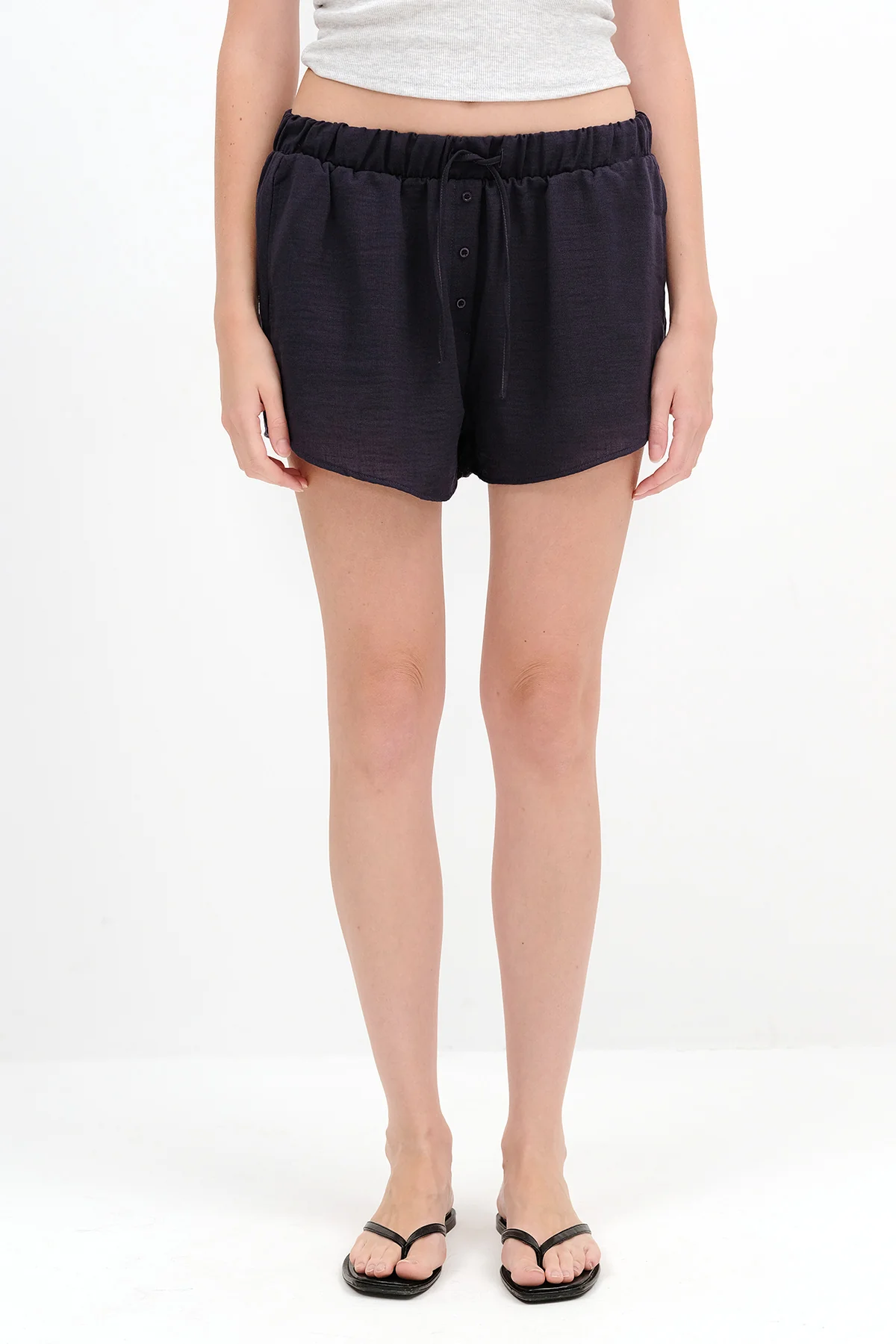 Button Detail Shorts - Image 8