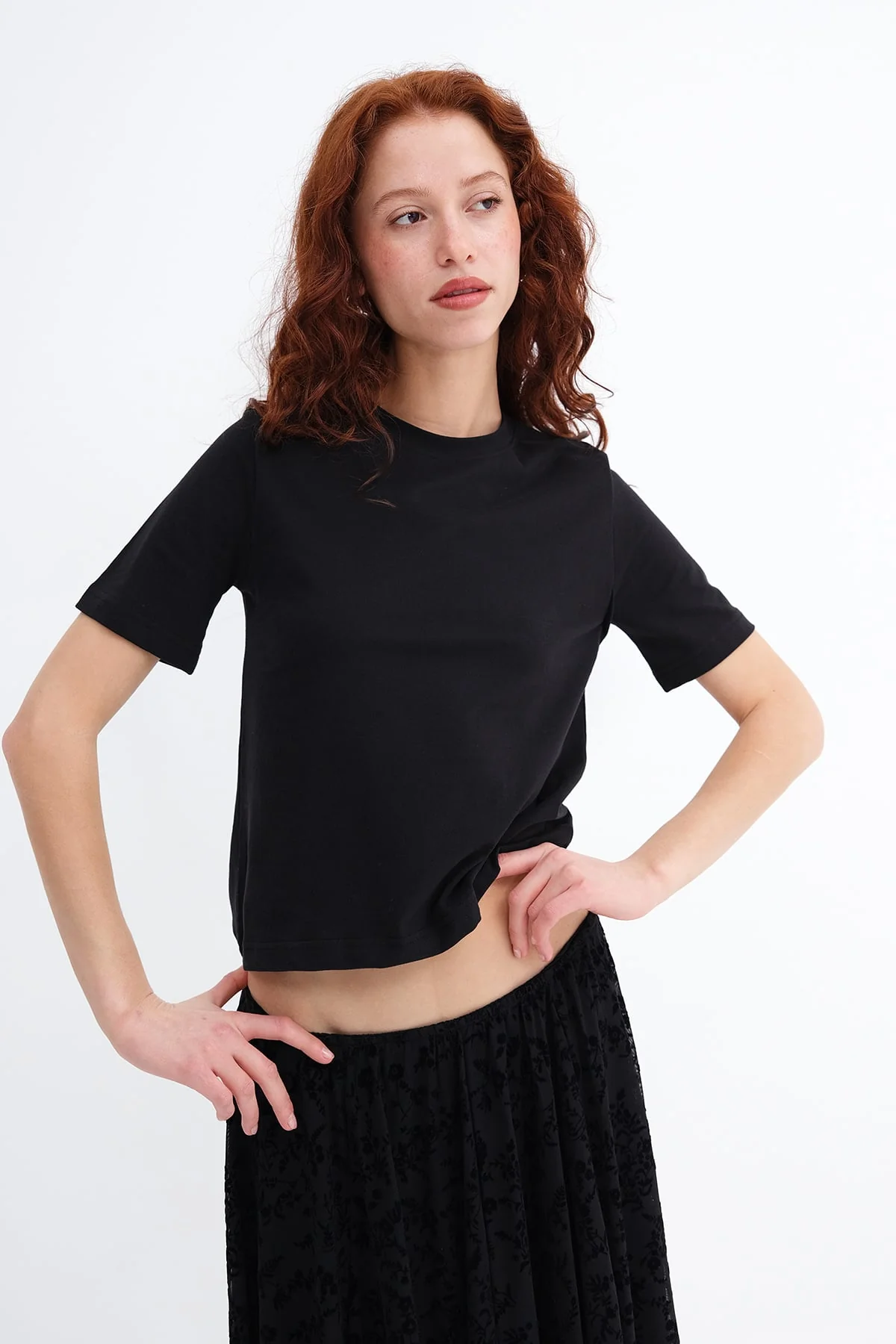 Crew Neck Basic T-shirt - Image 13