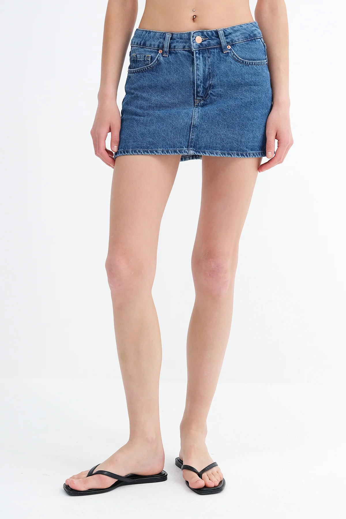 Denim Mini Skirt - Image 6
