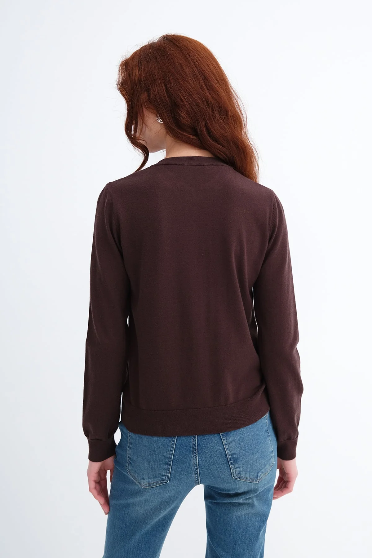 Diamond Pattern Knit Cardigan - Image 4