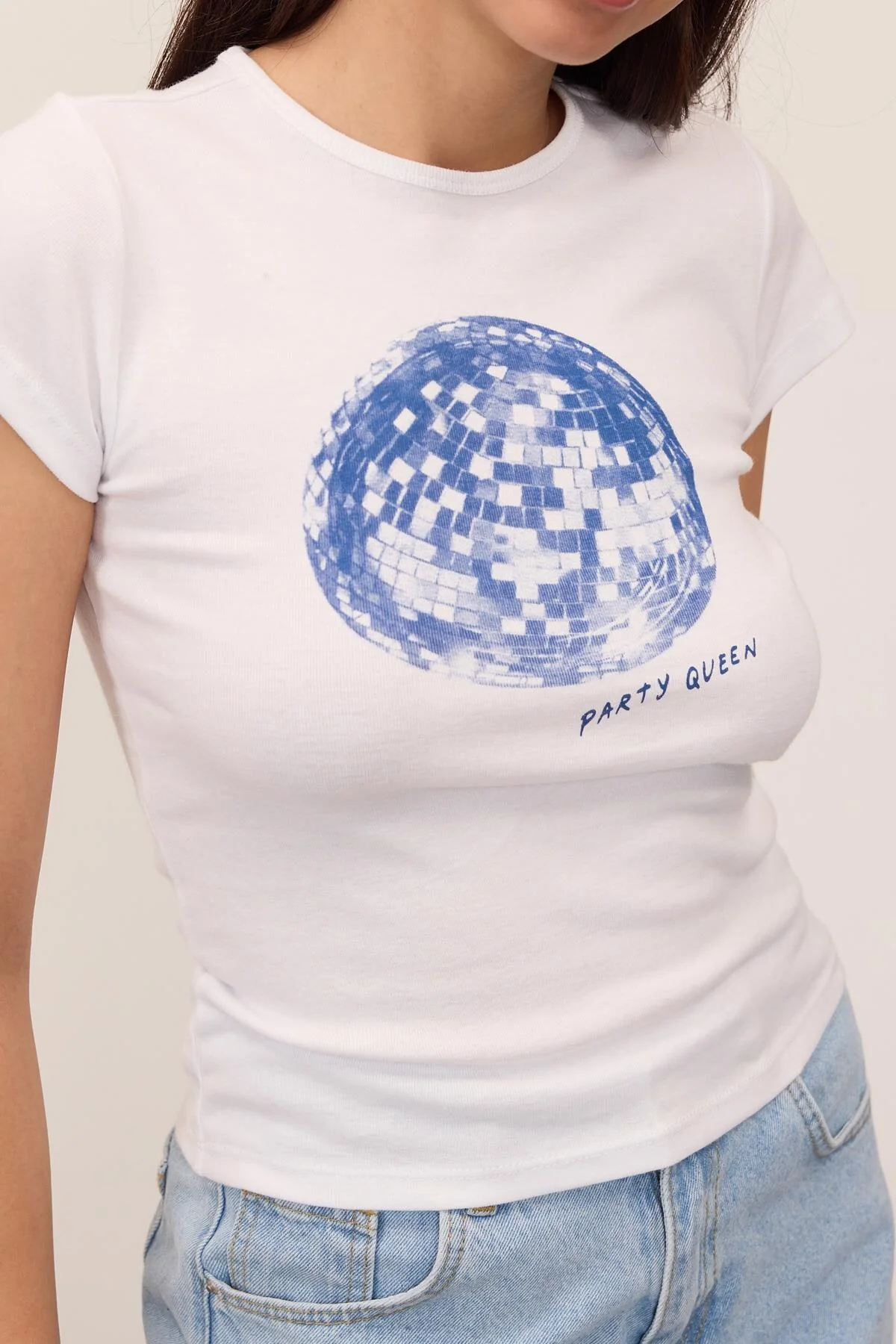 Disco Ball Printed T-shirt - Image 3