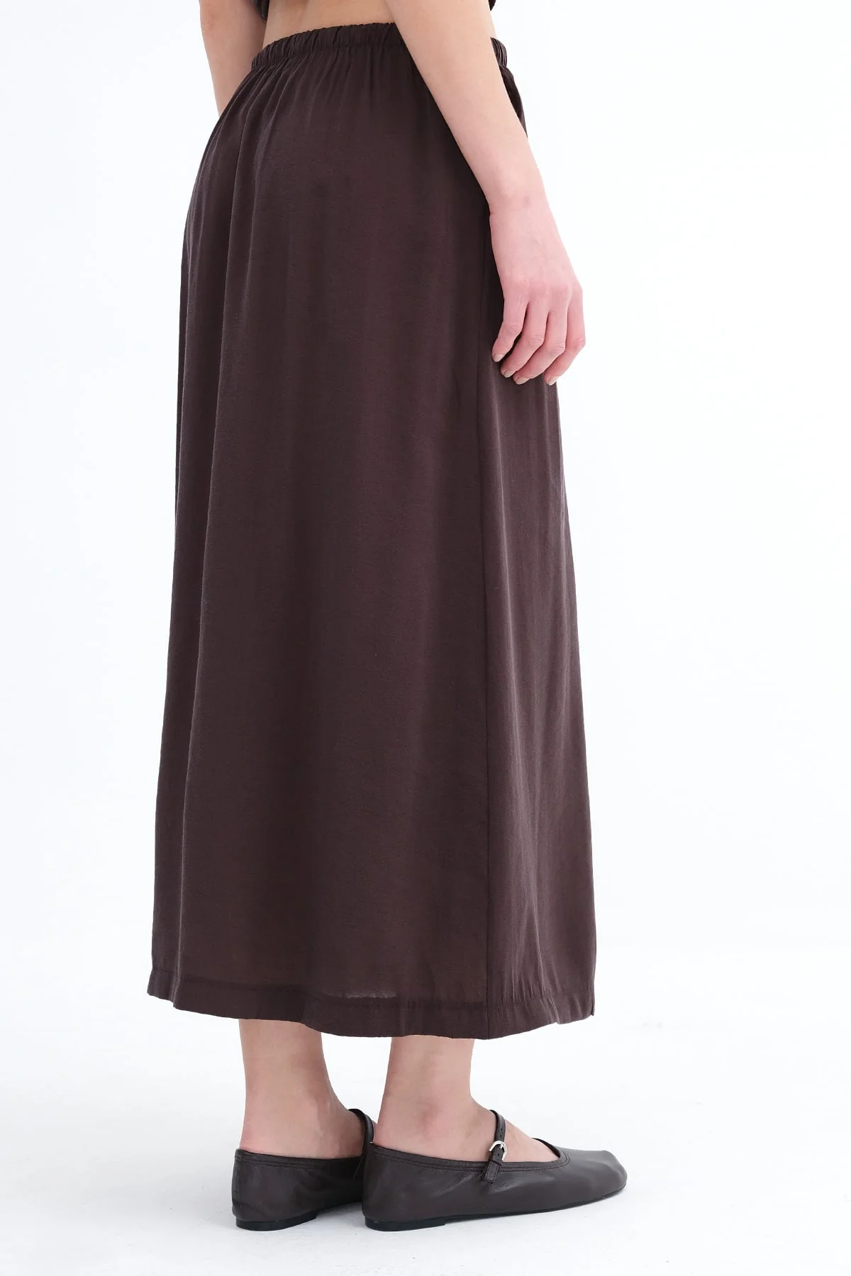 Elastic Waist Long Skirt - Image 12