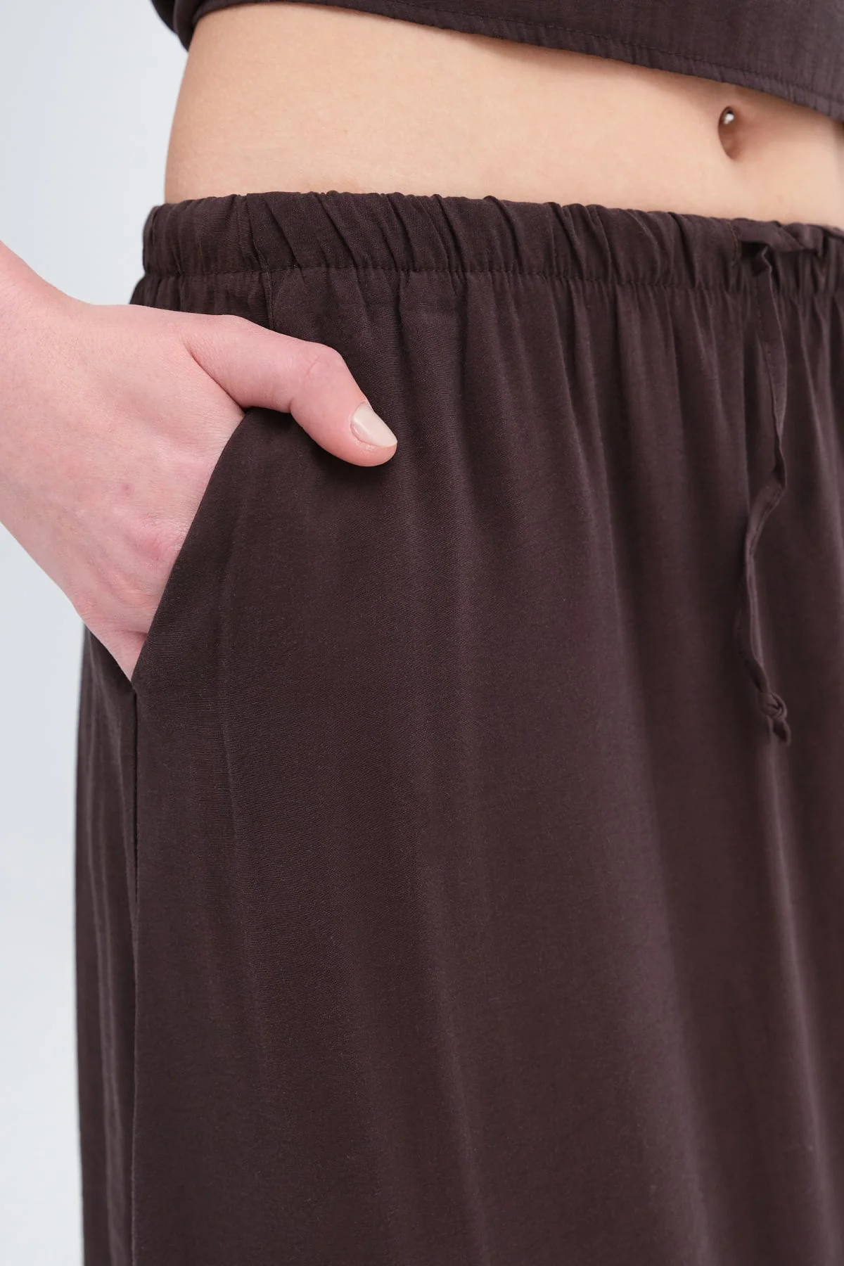 Elastic Waist Long Skirt - Image 6