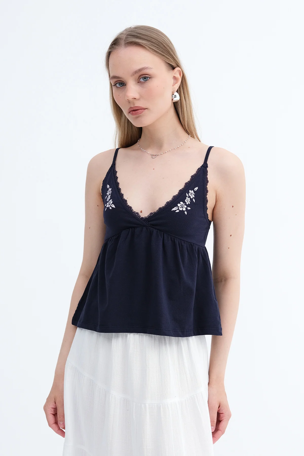 Embroidered Cami Blouse - Image 12