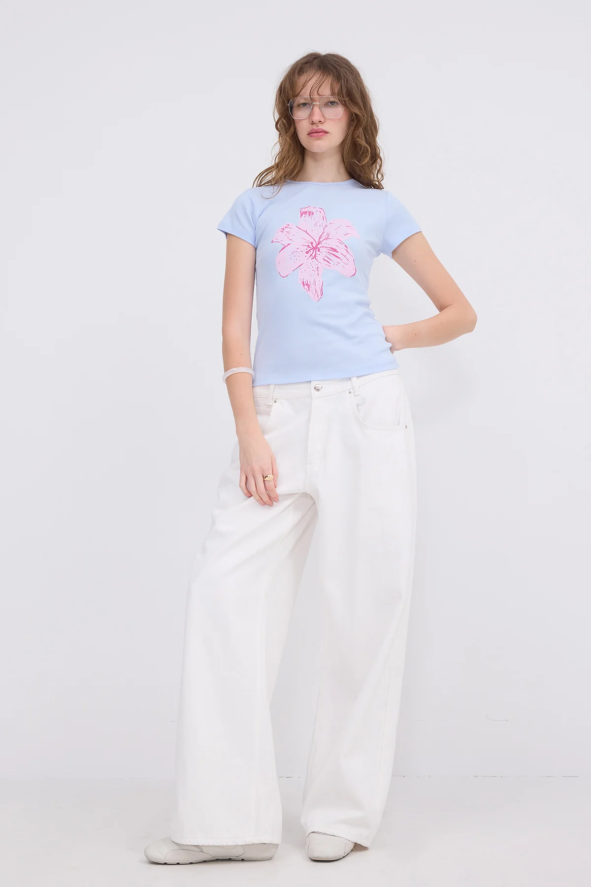 Floral Print Short Sleeve T-shirt - Image 5