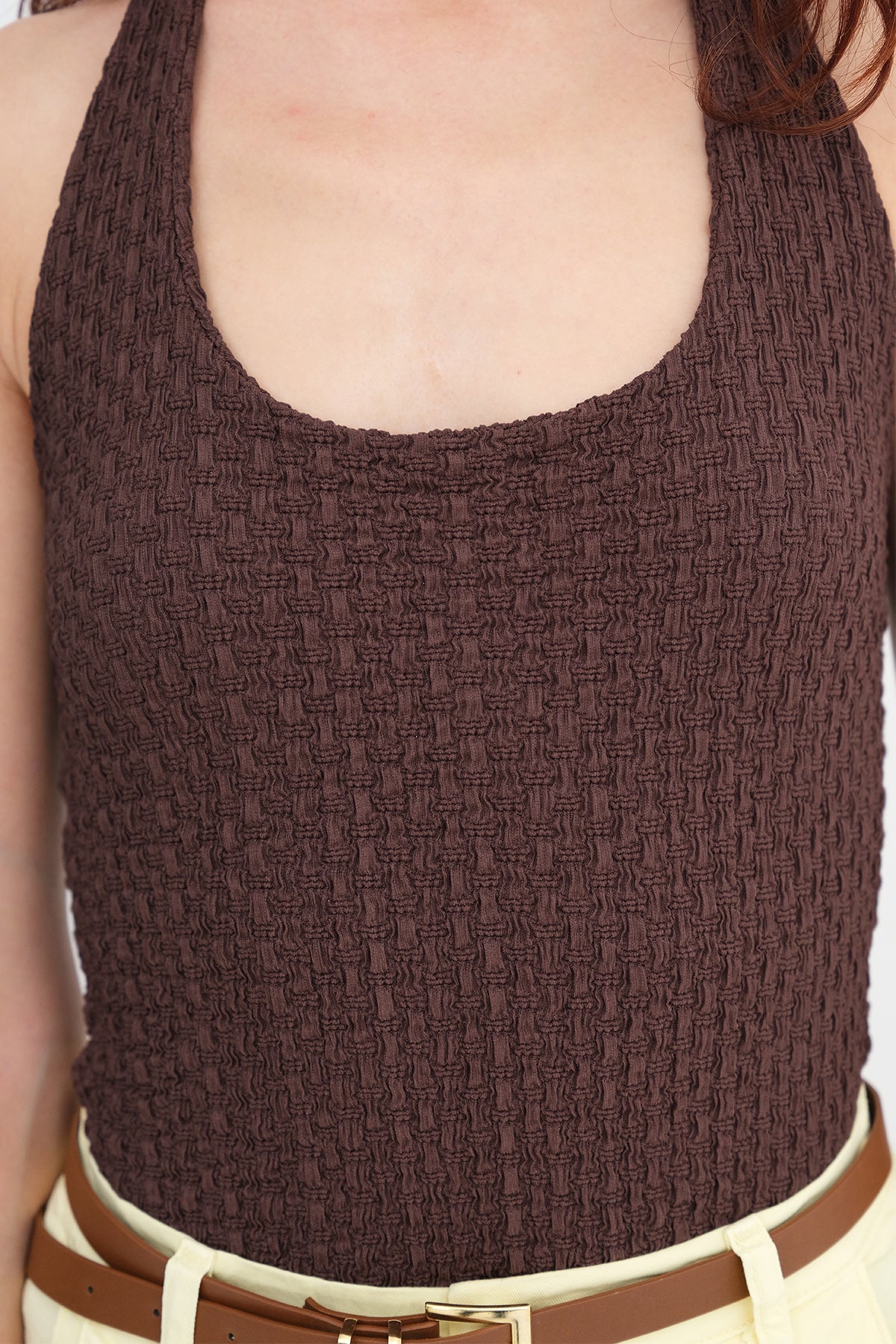 Halter Neck Textured Blouse - Image 16