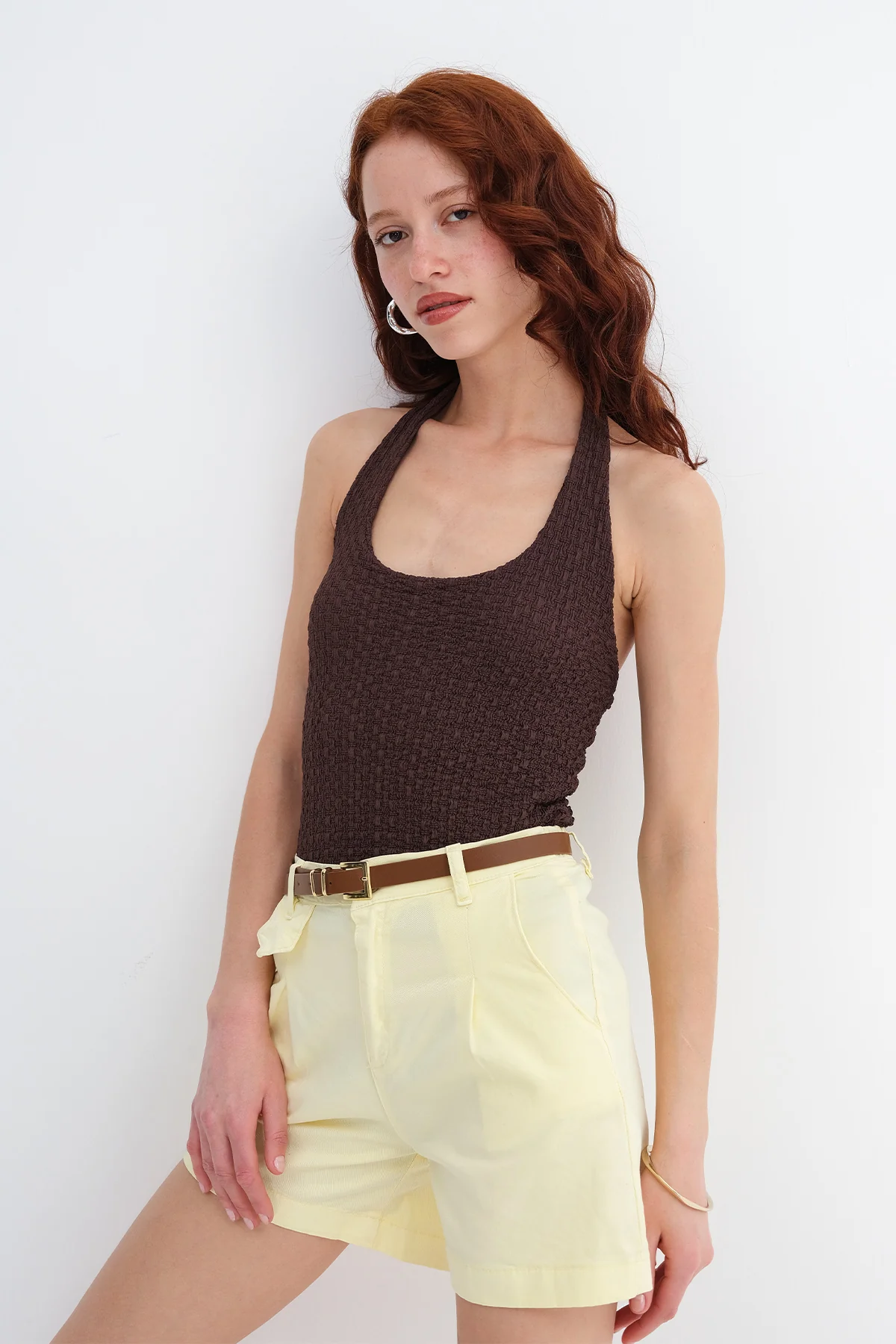 Halter Neck Textured Blouse - Image 21