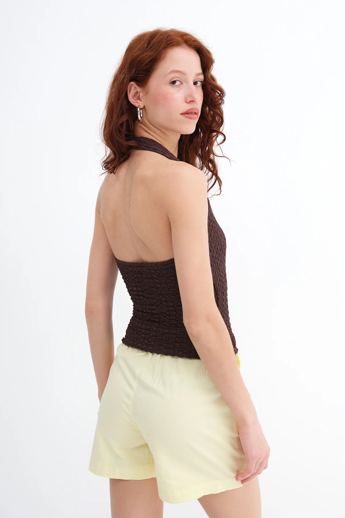 Halter Neck Textured Blouse - Image 23