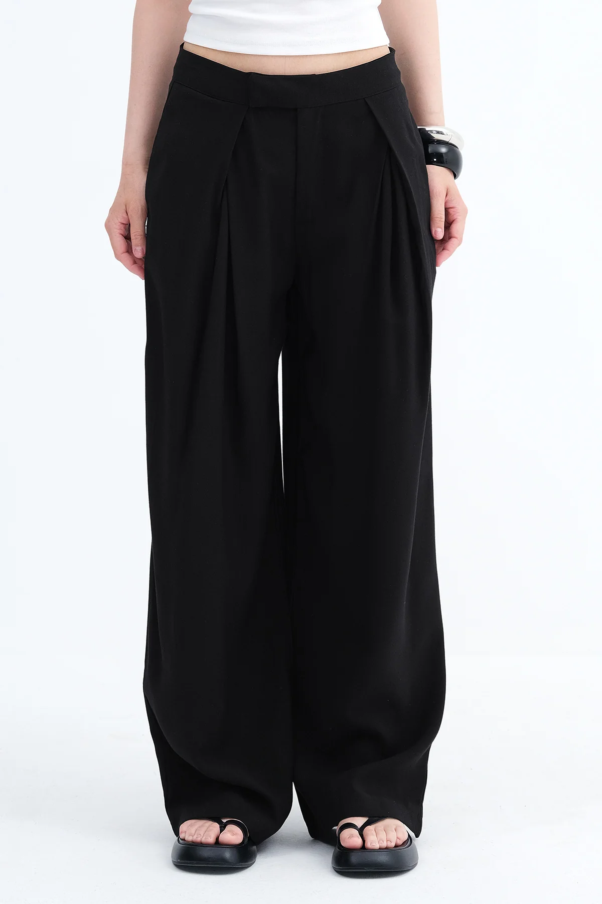 Hidden Hook Wide Leg Pants - Image 12