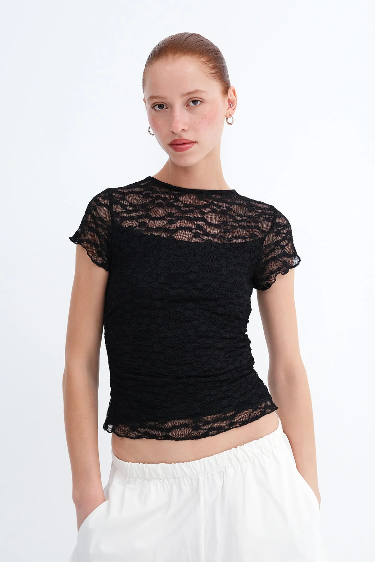 Lace Detail Blouse - Image 6