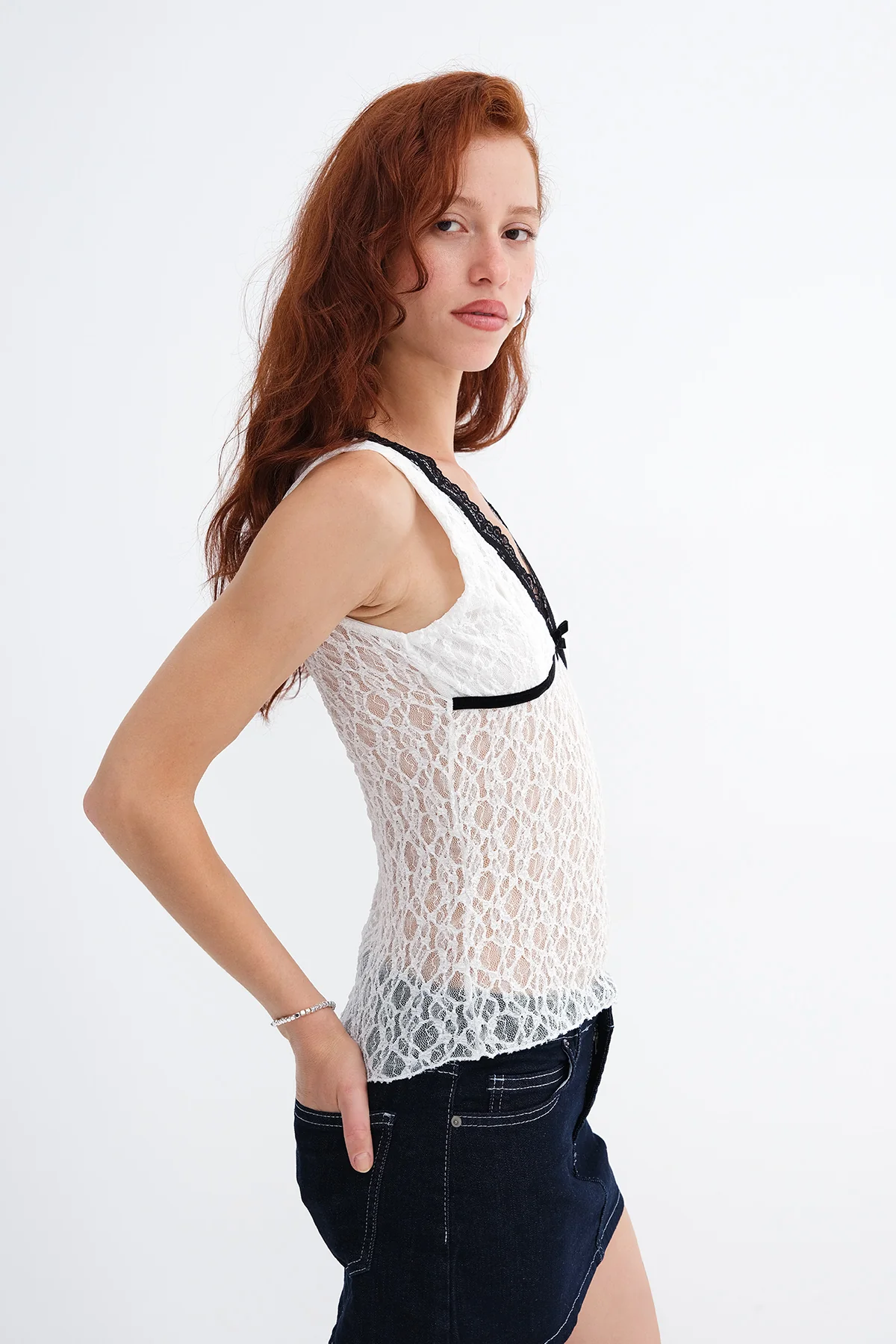 Lace Transparent Blouse - Image 6