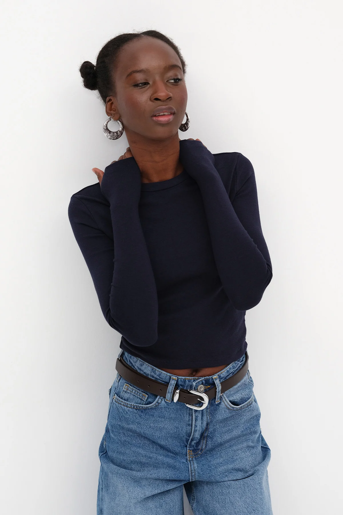 Long Sleeve Modal T-shirt - Image 9