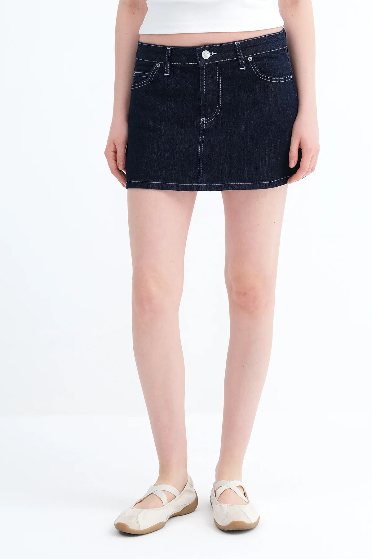 Mini Denim Skirt - Image 12