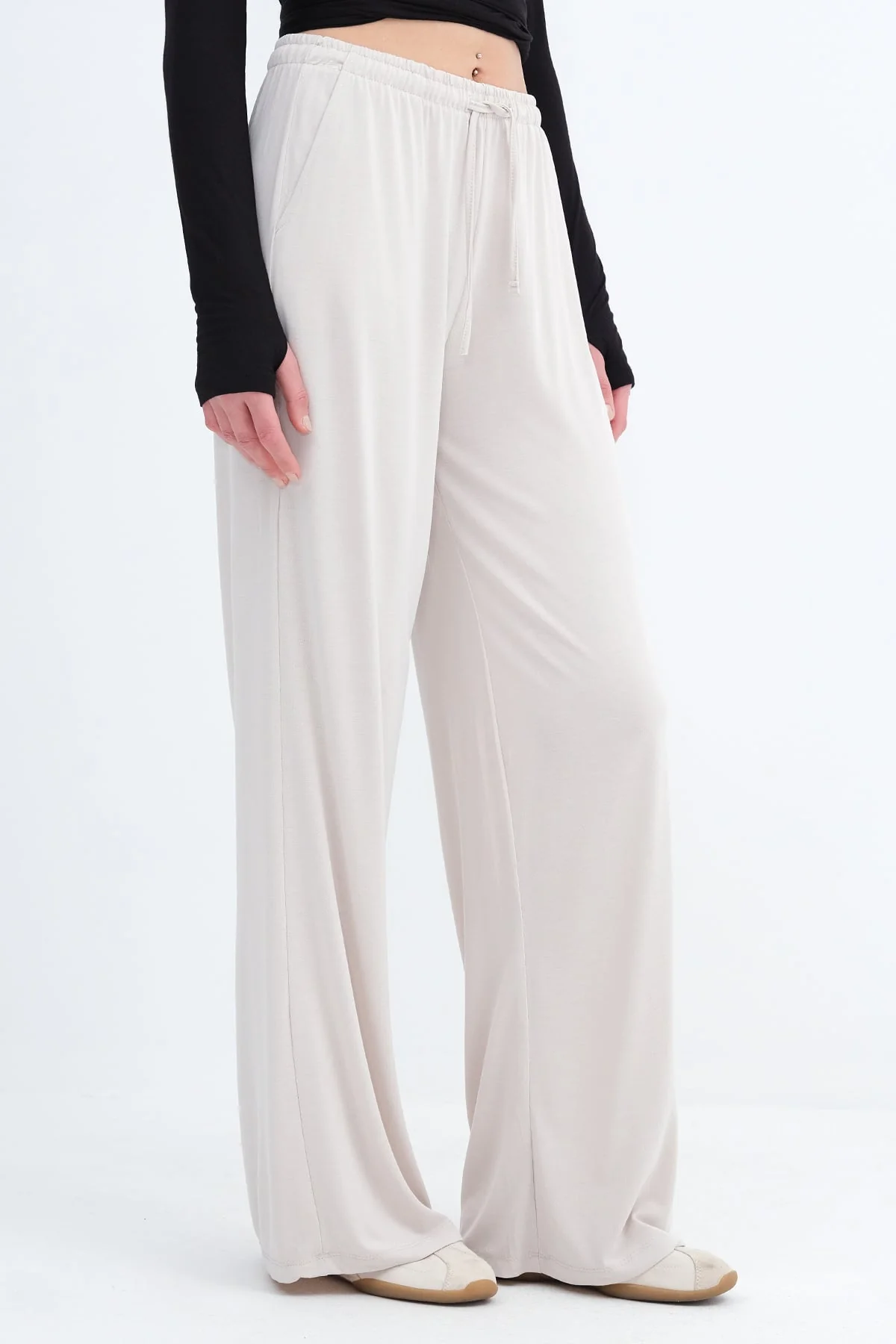 Modal Wide Leg Pants - Image 13