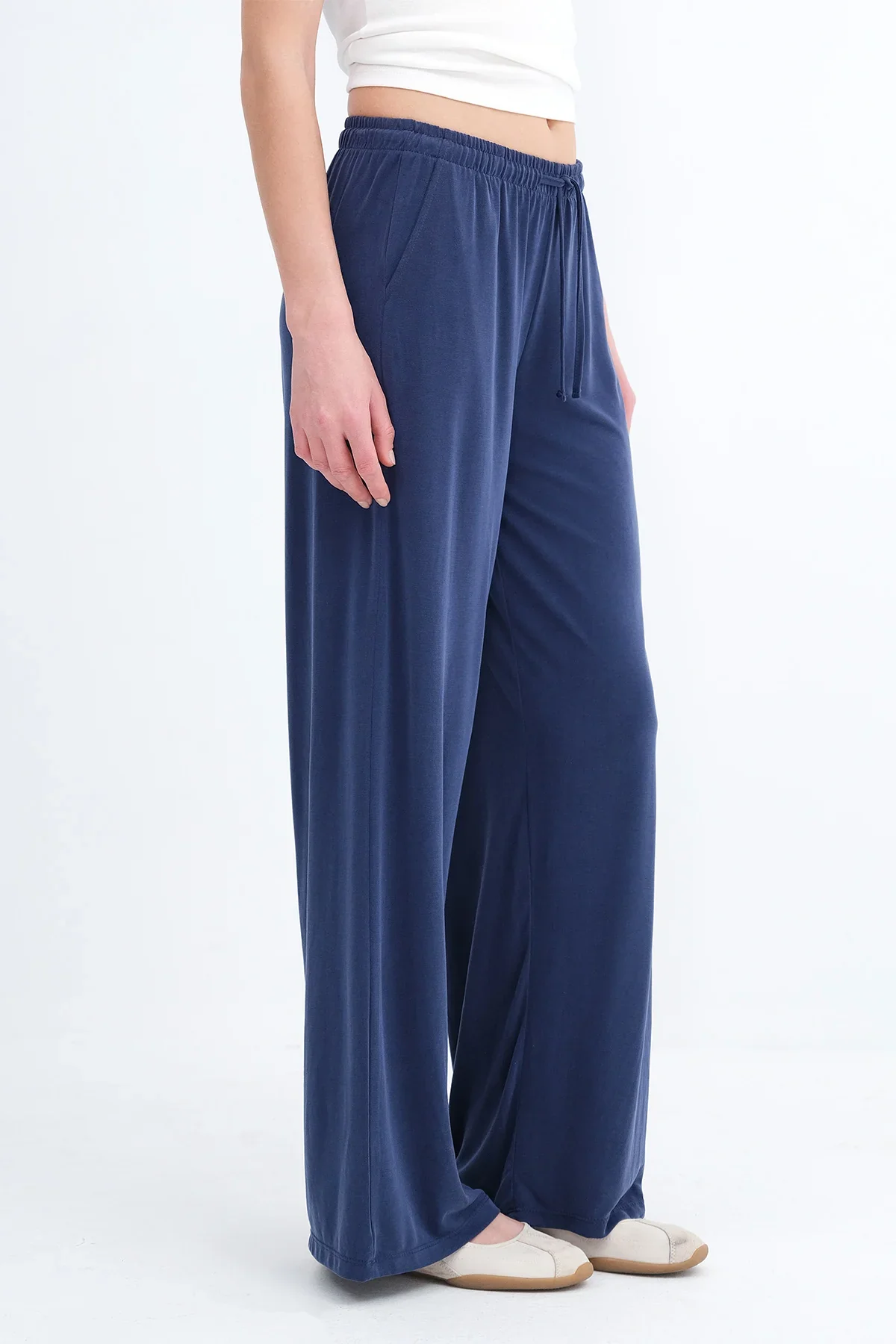Modal Wide Leg Pants - Image 25