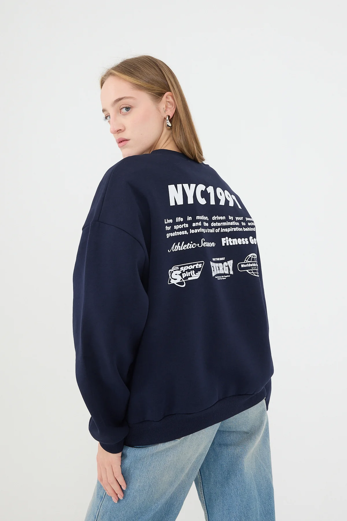 NYC1991 Written Raised Sweatshirt - Image 2