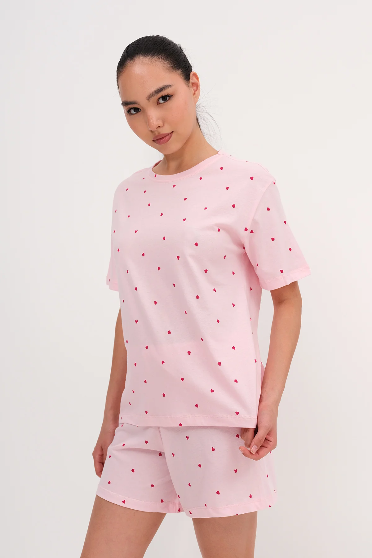 Patterned Shorts Pajama Set - Image 17