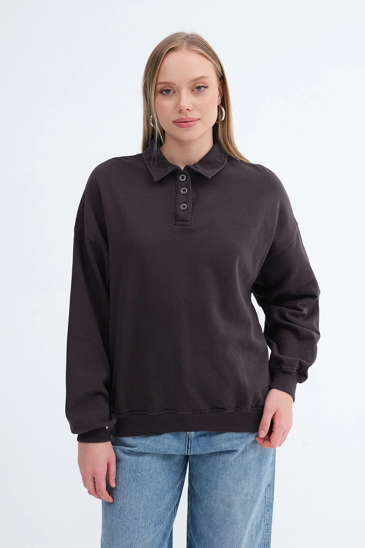 Polo Neck Long Sleeve T-shirt - Image 6