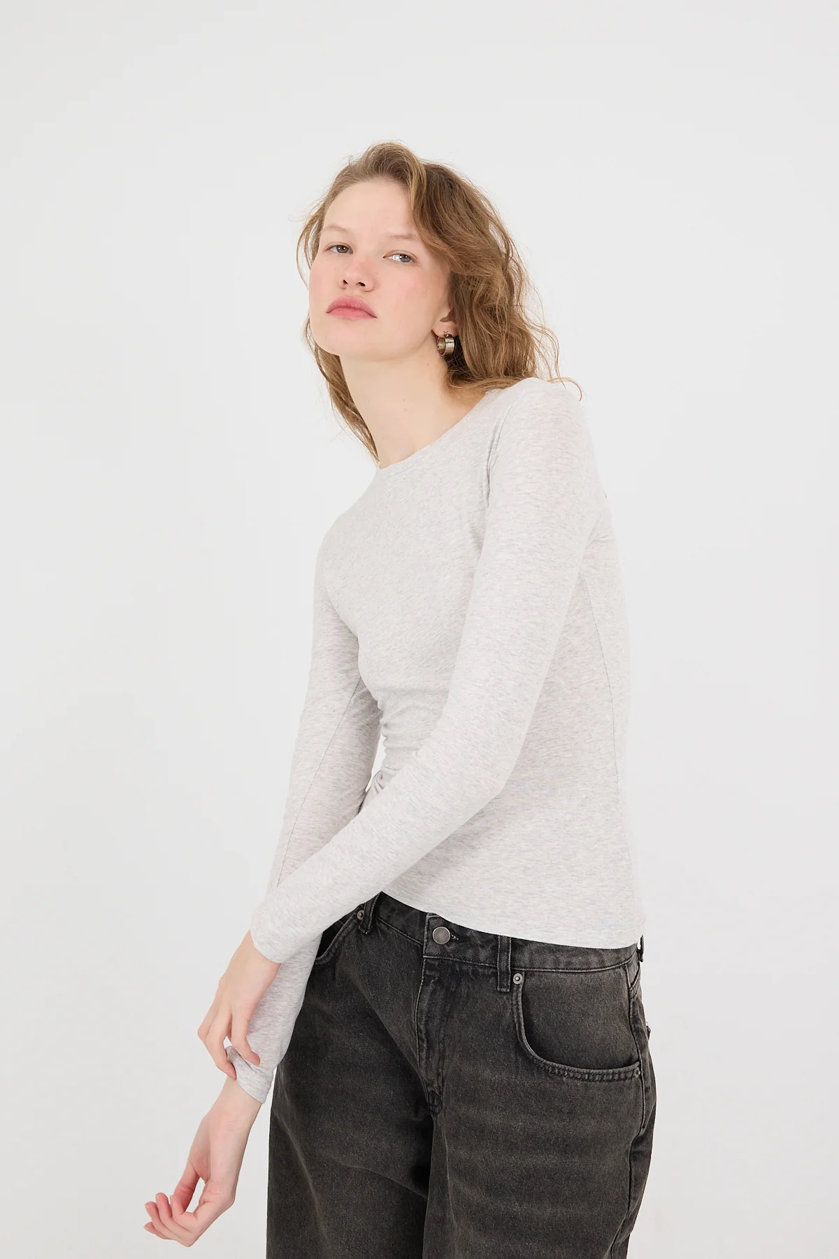 Round Neck Basic Blouse - Image 16
