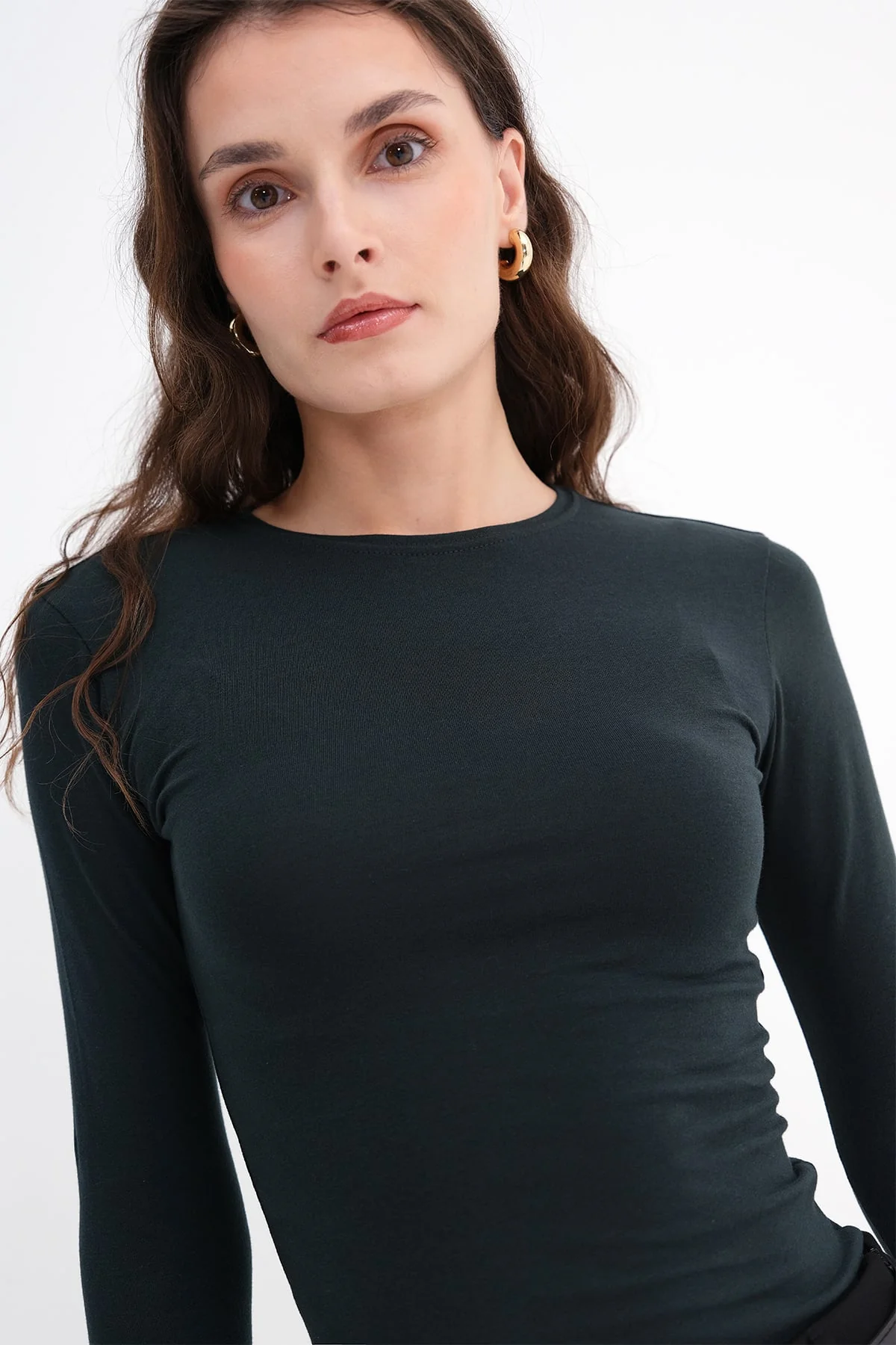 Round Neck Basic Blouse - Image 33