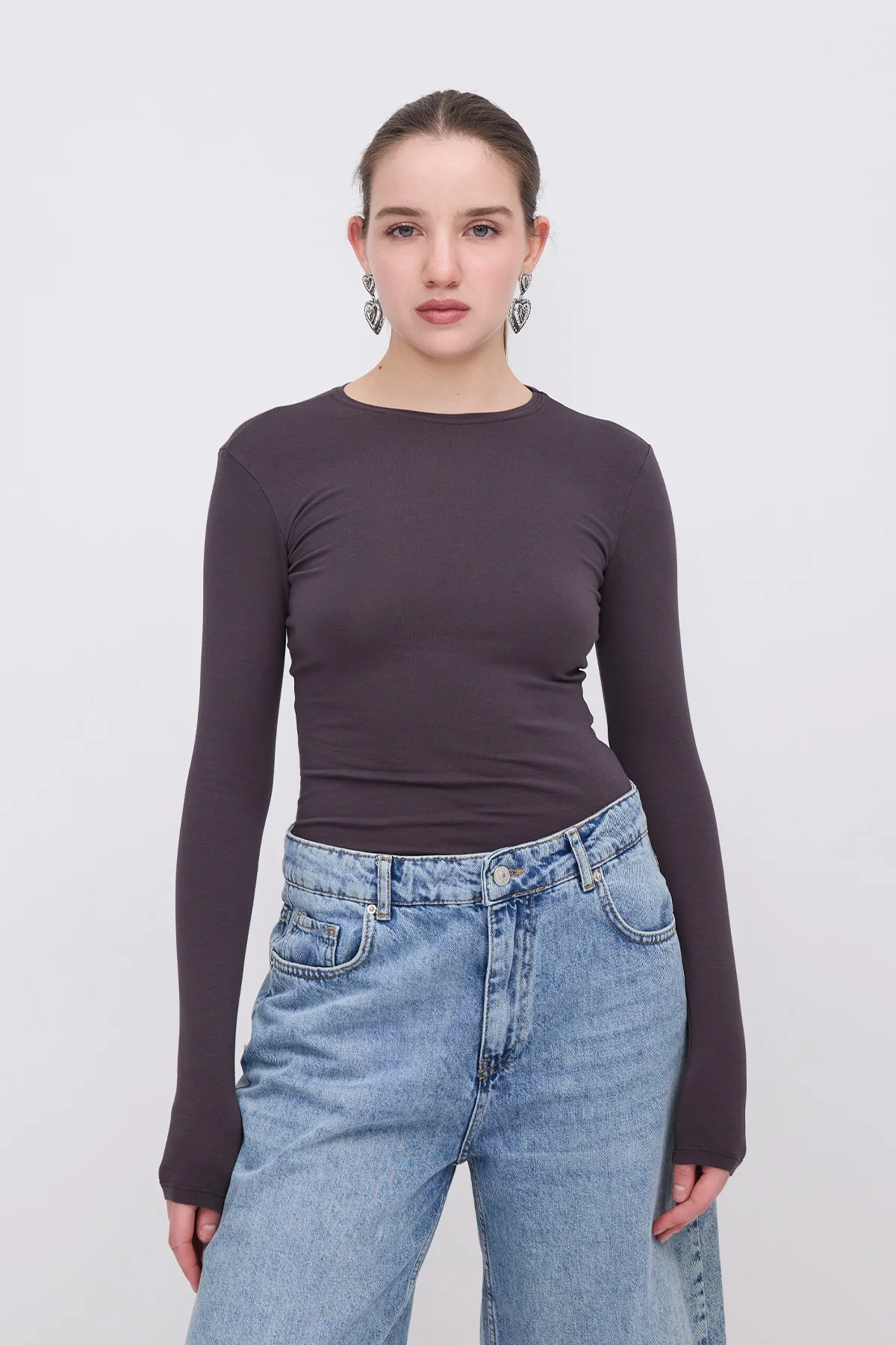Round Neck Basic Blouse - Image 35