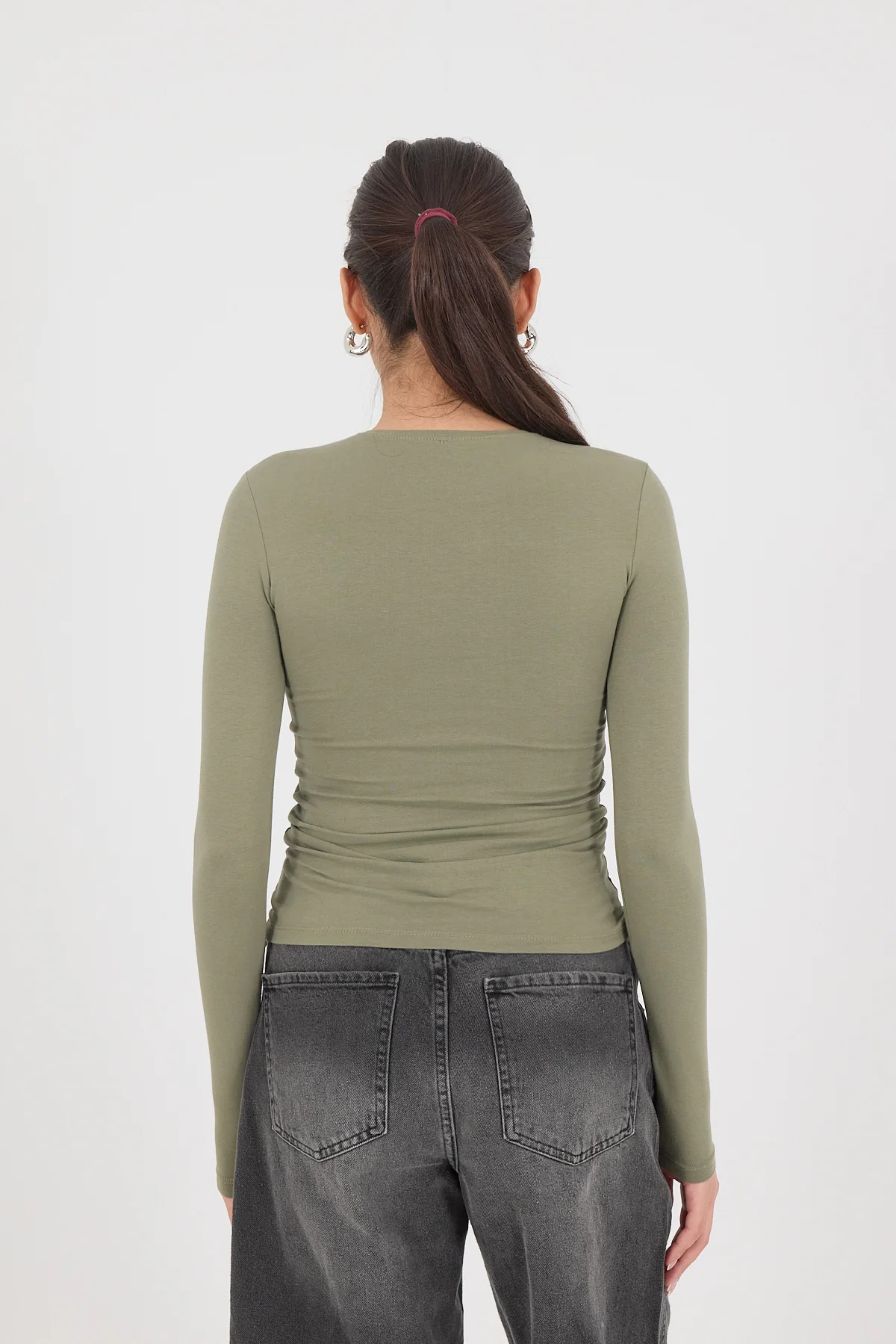 Round Neck Basic Blouse - Image 49