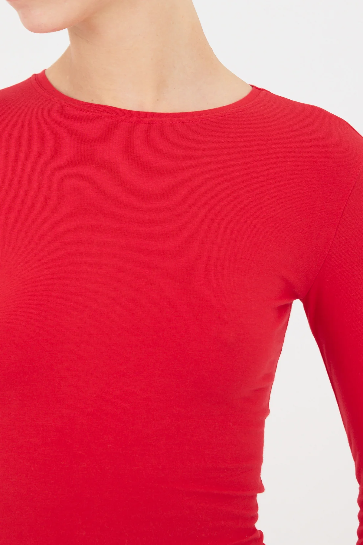 Round Neck Basic Blouse - Image 52