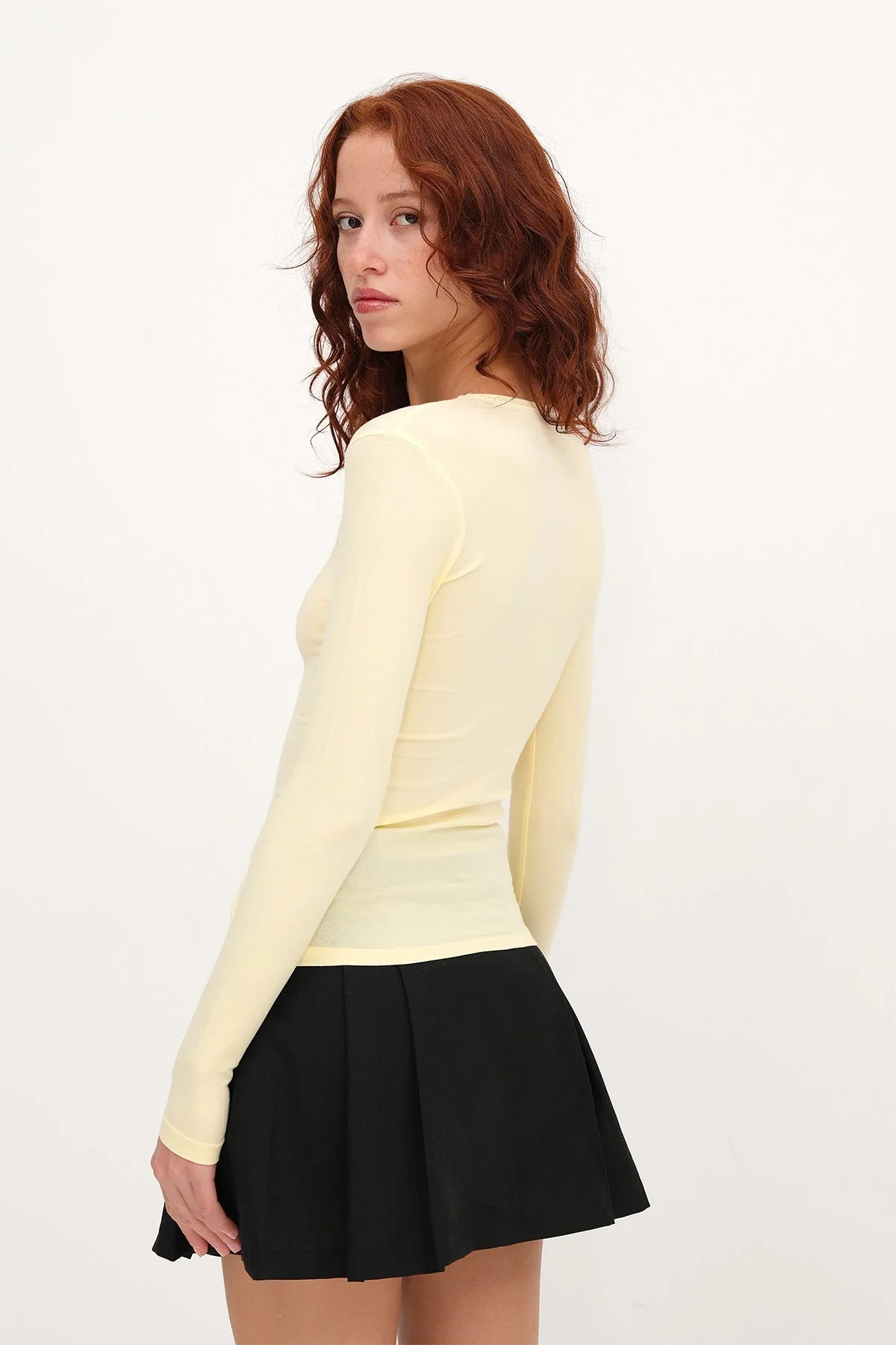 Round Neck Basic Blouse - Image 58