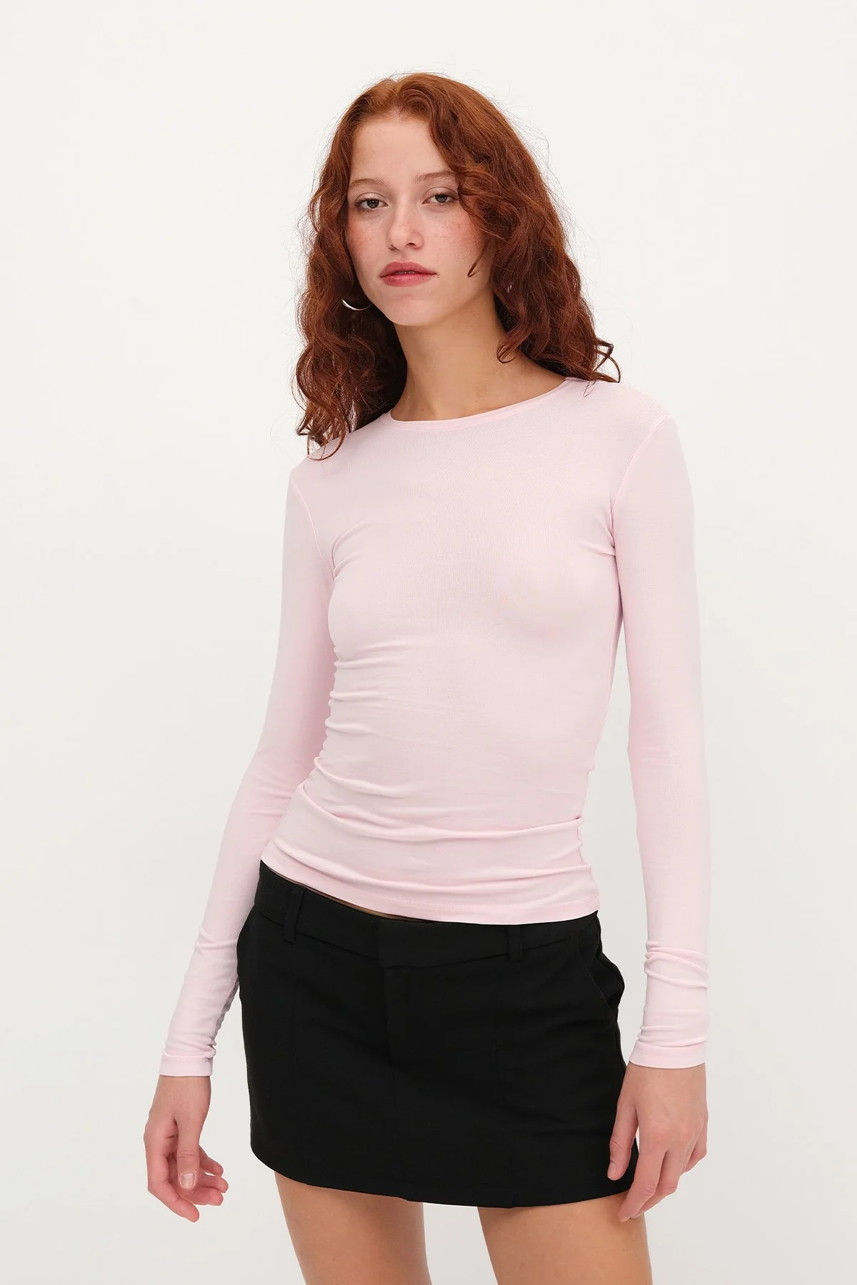 Round Neck Basic Blouse - Image 69