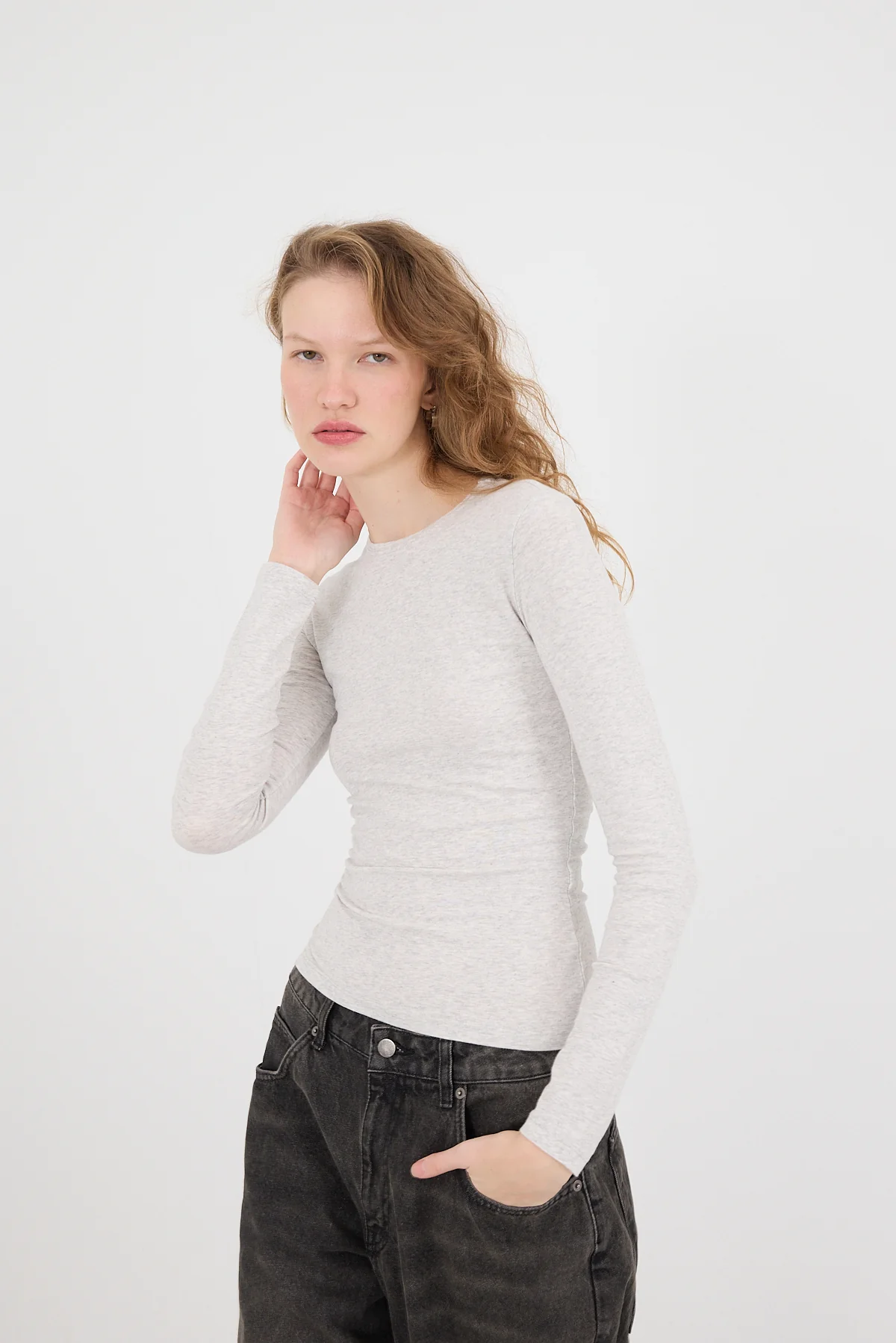 Round Neck Basic Blouse - Image 9