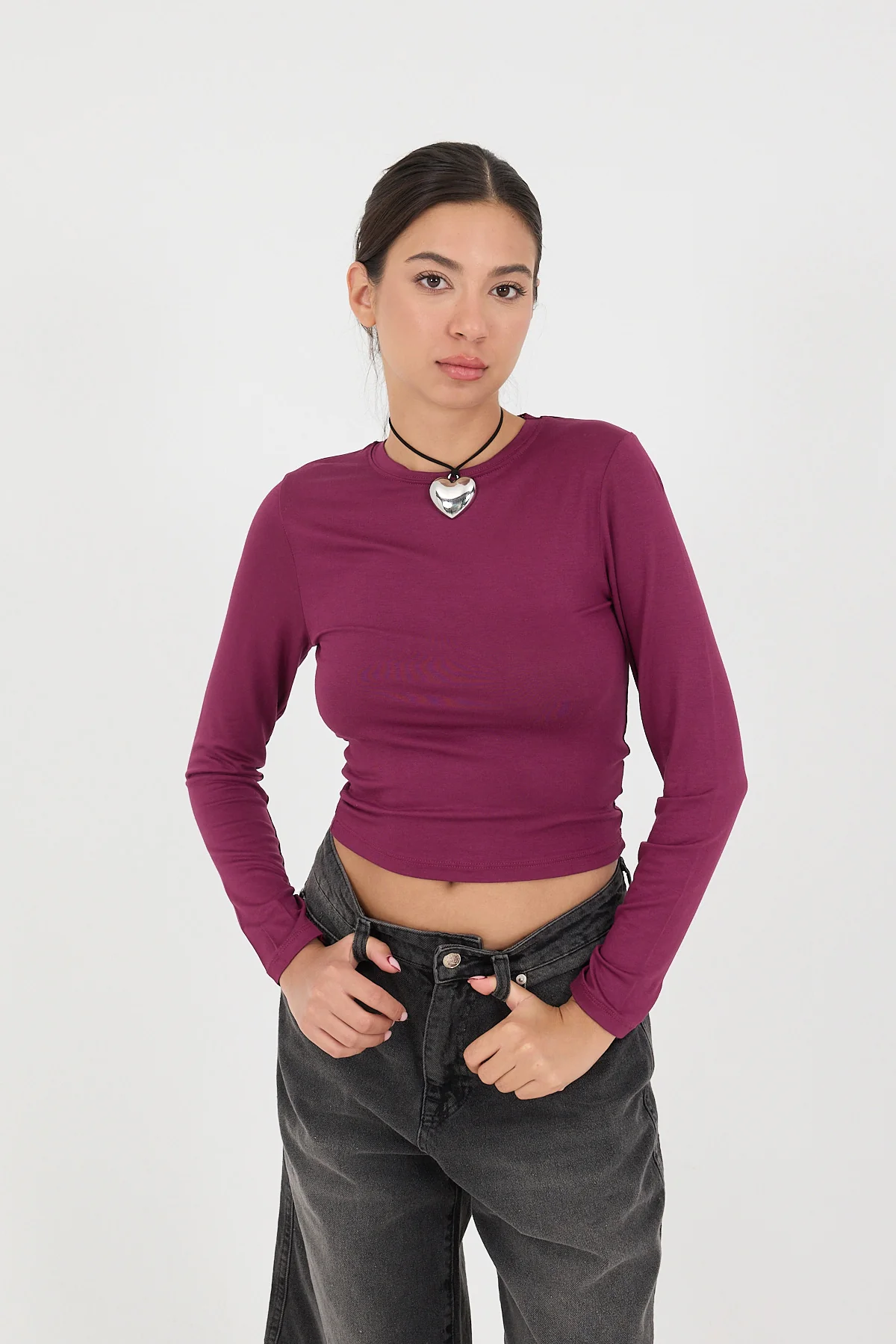 Round Neck Basic Blouse - Image 15