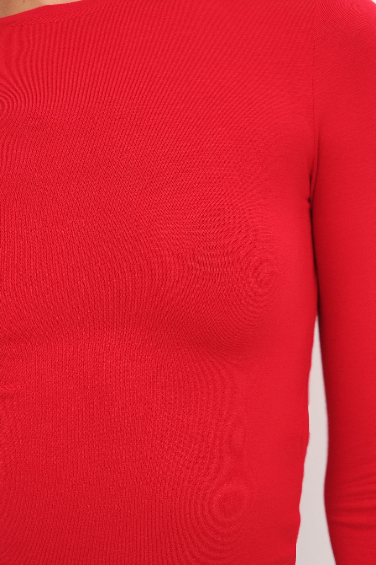 Round Neck Basic Blouse - Image 54