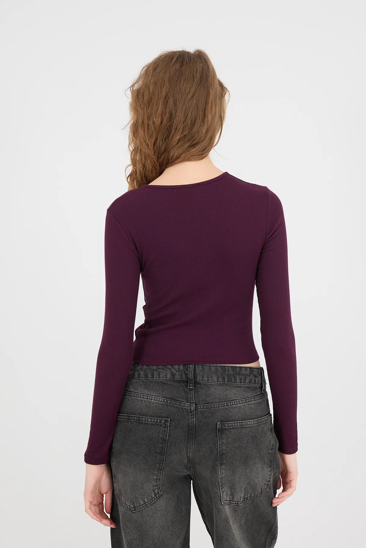 Round Neck Basic Blouse - Image 9
