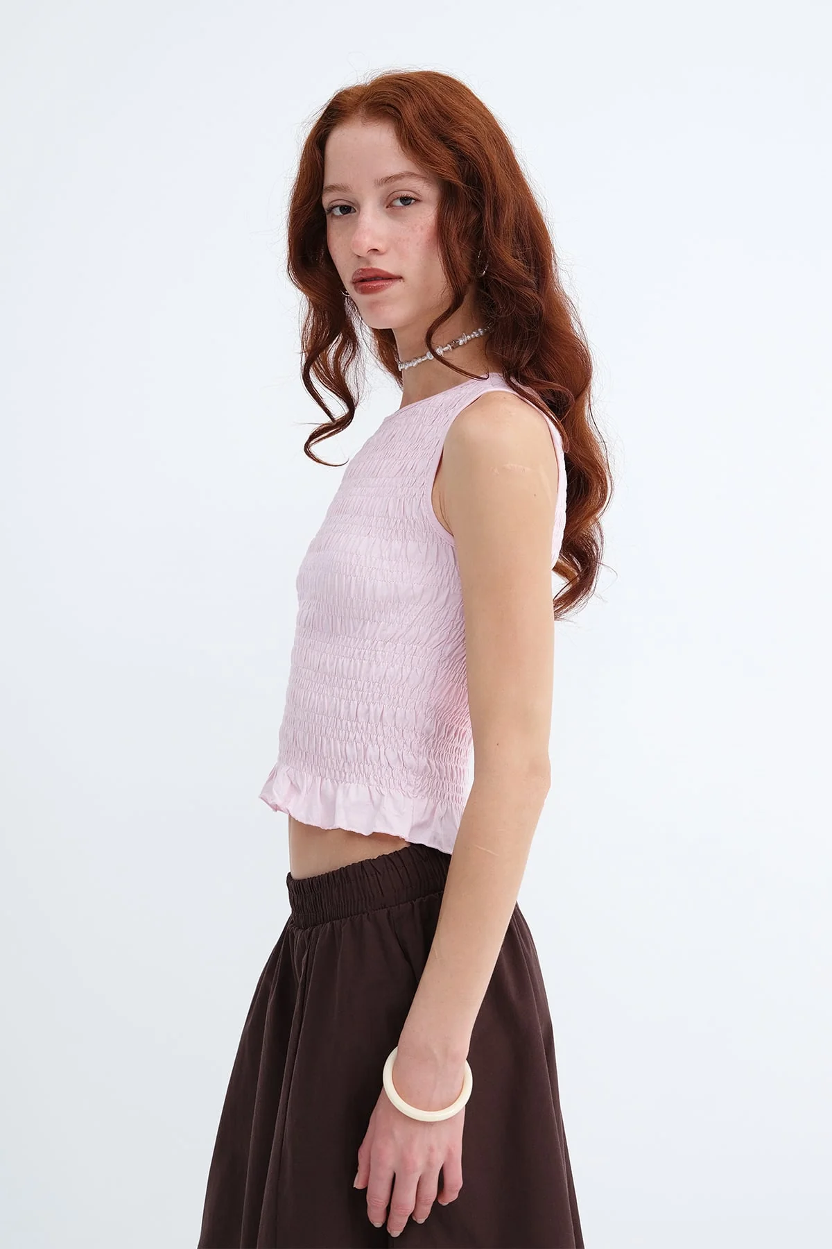 Ruched Sleeveless Blouse - Image 13