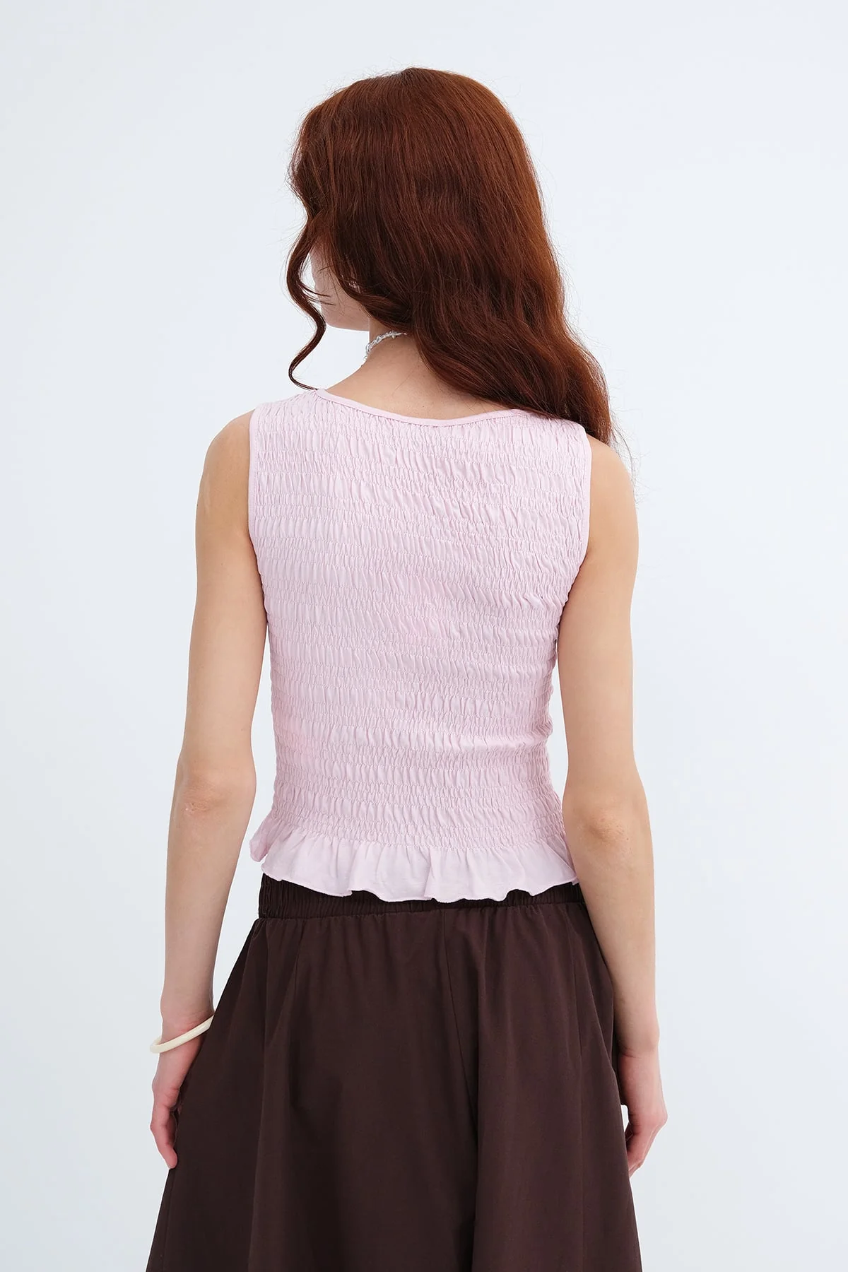 Ruched Sleeveless Blouse - Image 15