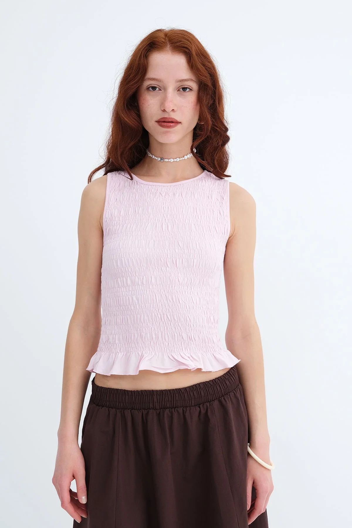 Ruched Sleeveless Blouse - Image 6