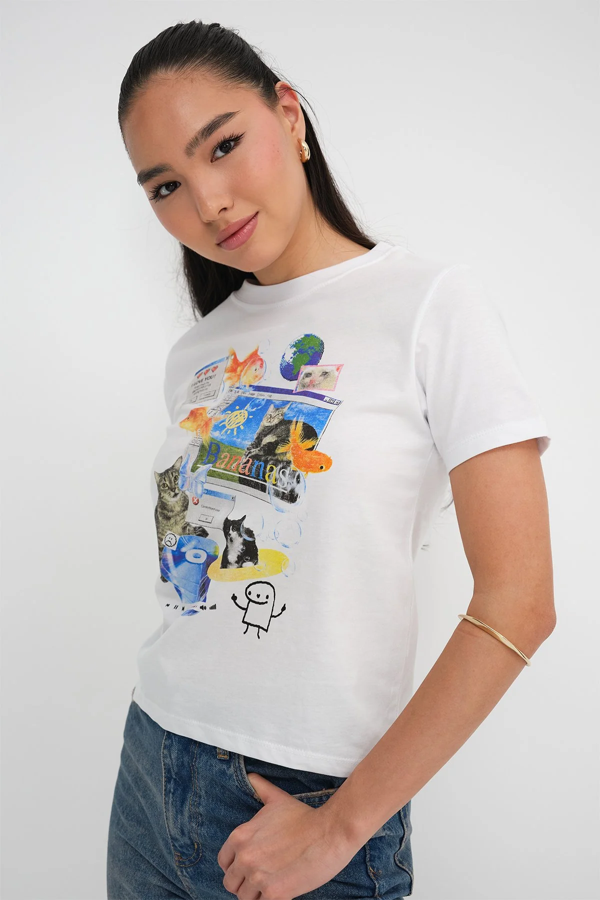 Short Sleeve Printed T-shirt - Image 6