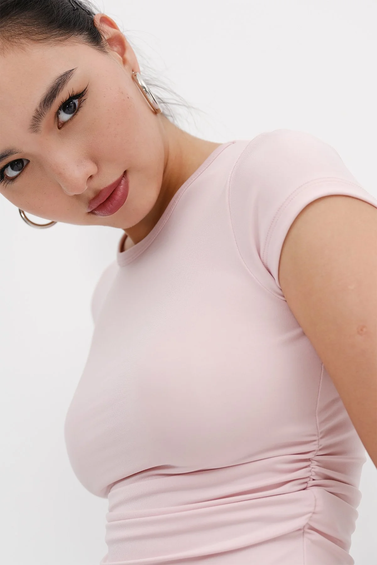 Side Pleated T-shirt - Image 2