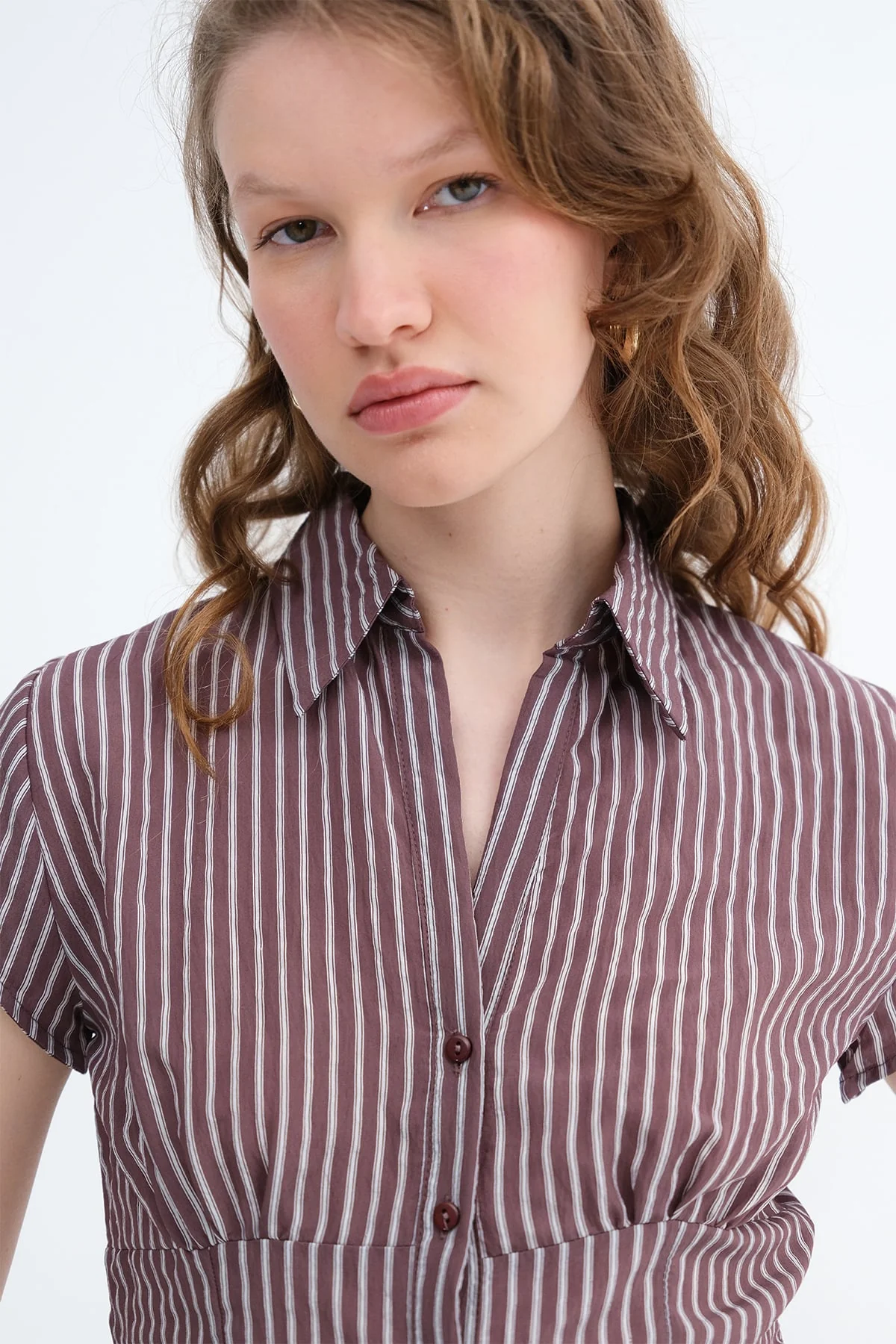 Striped Button-Up Shirt - Image 6