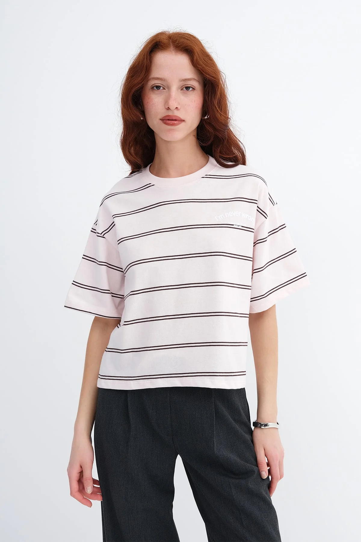Striped Printed T-shirt - Image 3
